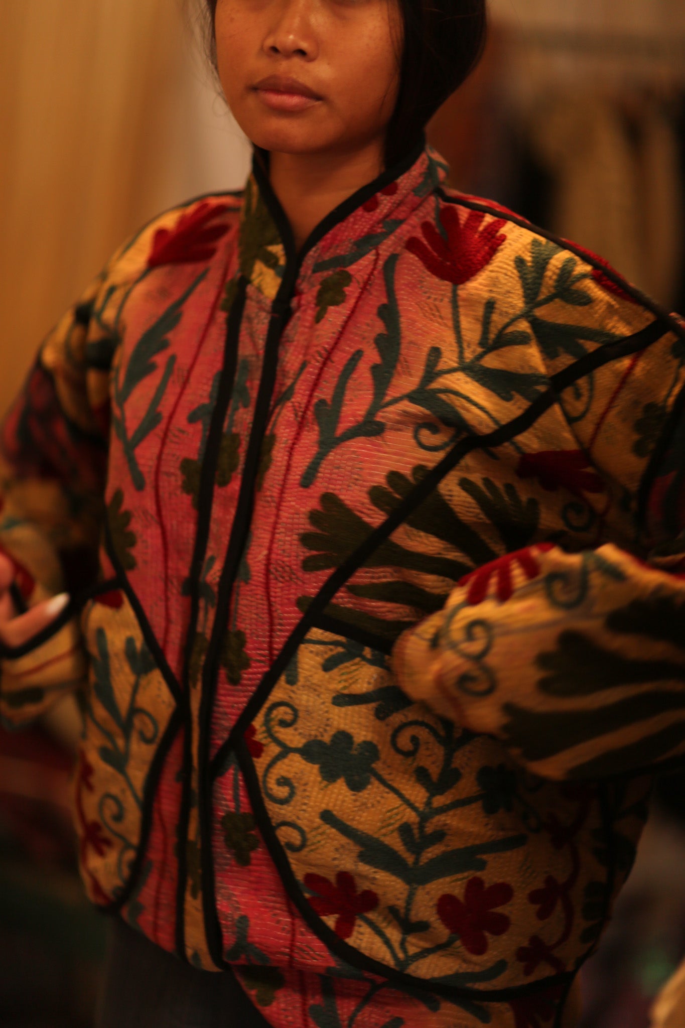 KANTHA JACKET GERALDINE - BANGKOK TAILOR CLOTHING STORE - HANDMADE CLOTHING