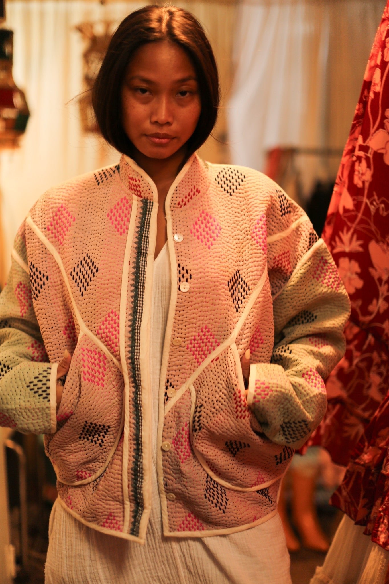KANTHA JACKET JACKY - BANGKOK TAILOR CLOTHING STORE - HANDMADE CLOTHING