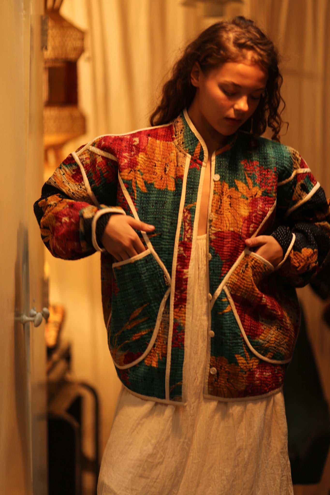 KANTHA JACKET LEYLO - BANGKOK TAILOR CLOTHING STORE - HANDMADE CLOTHING