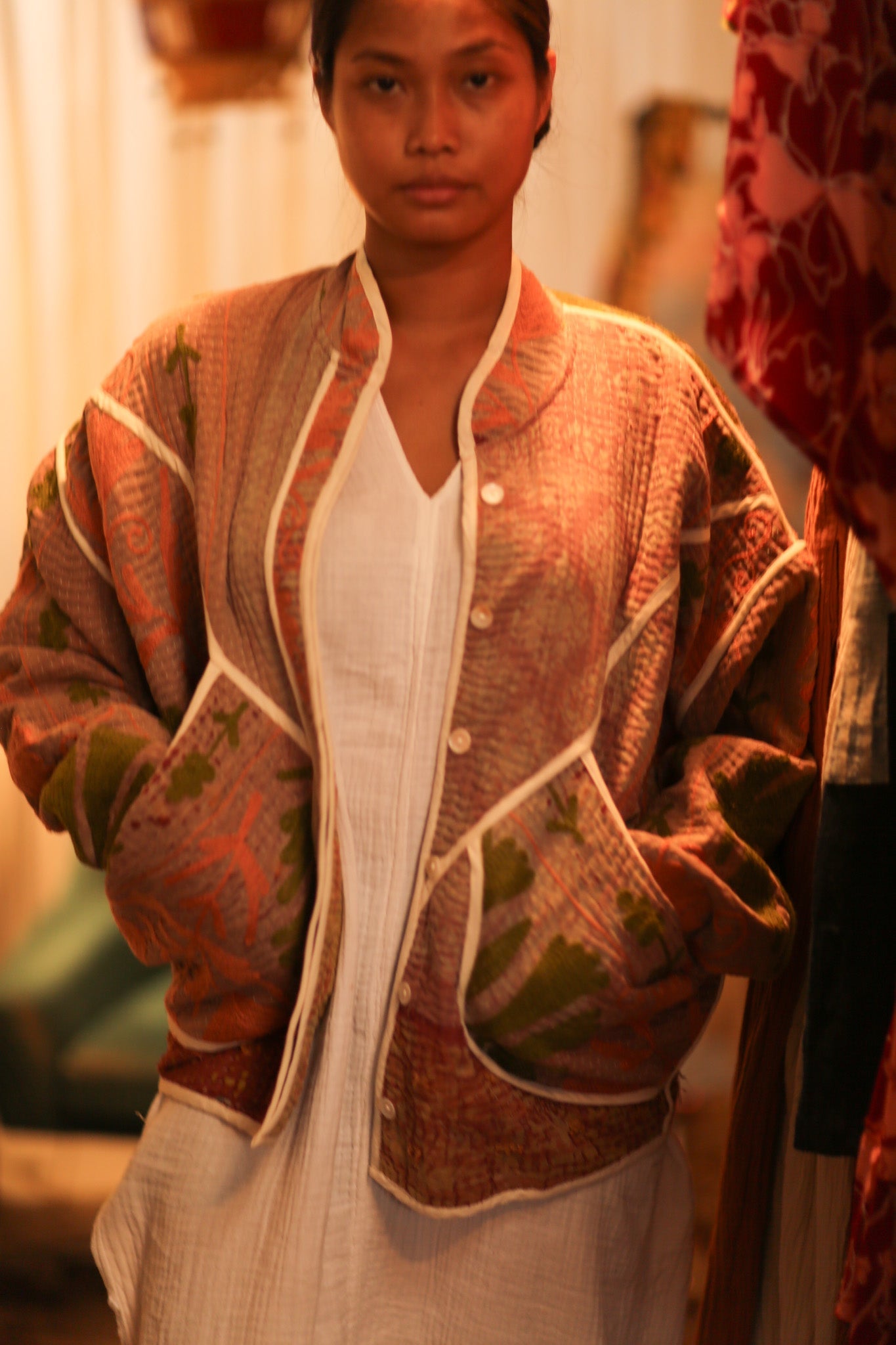 KANTHA JACKET LOREILA - BANGKOK TAILOR CLOTHING STORE - HANDMADE CLOTHING