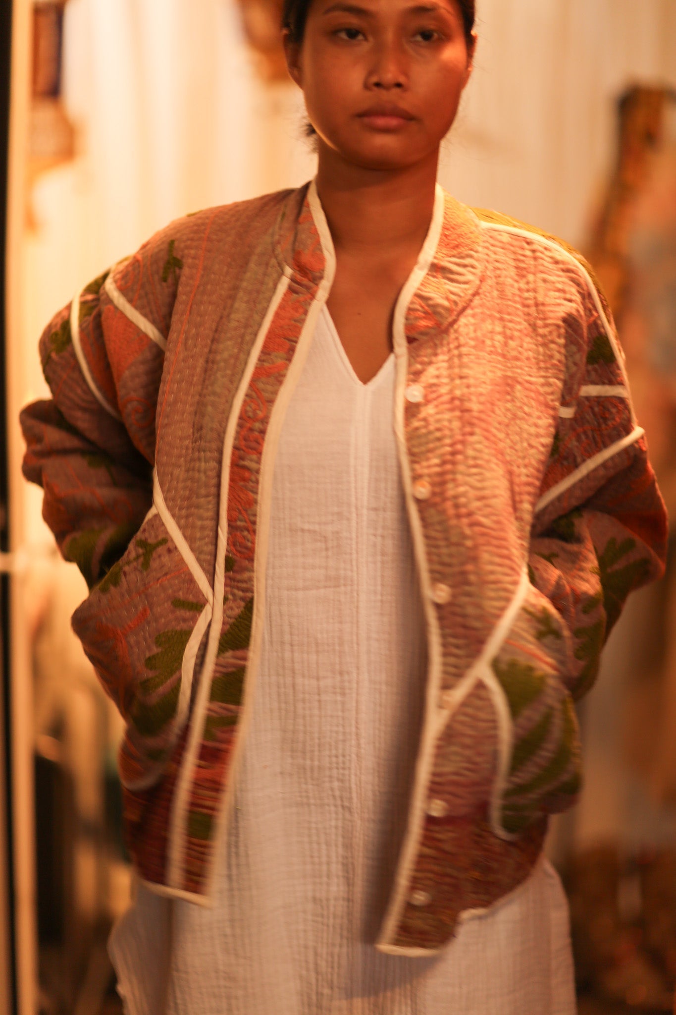 KANTHA JACKET LOREILA - BANGKOK TAILOR CLOTHING STORE - HANDMADE CLOTHING