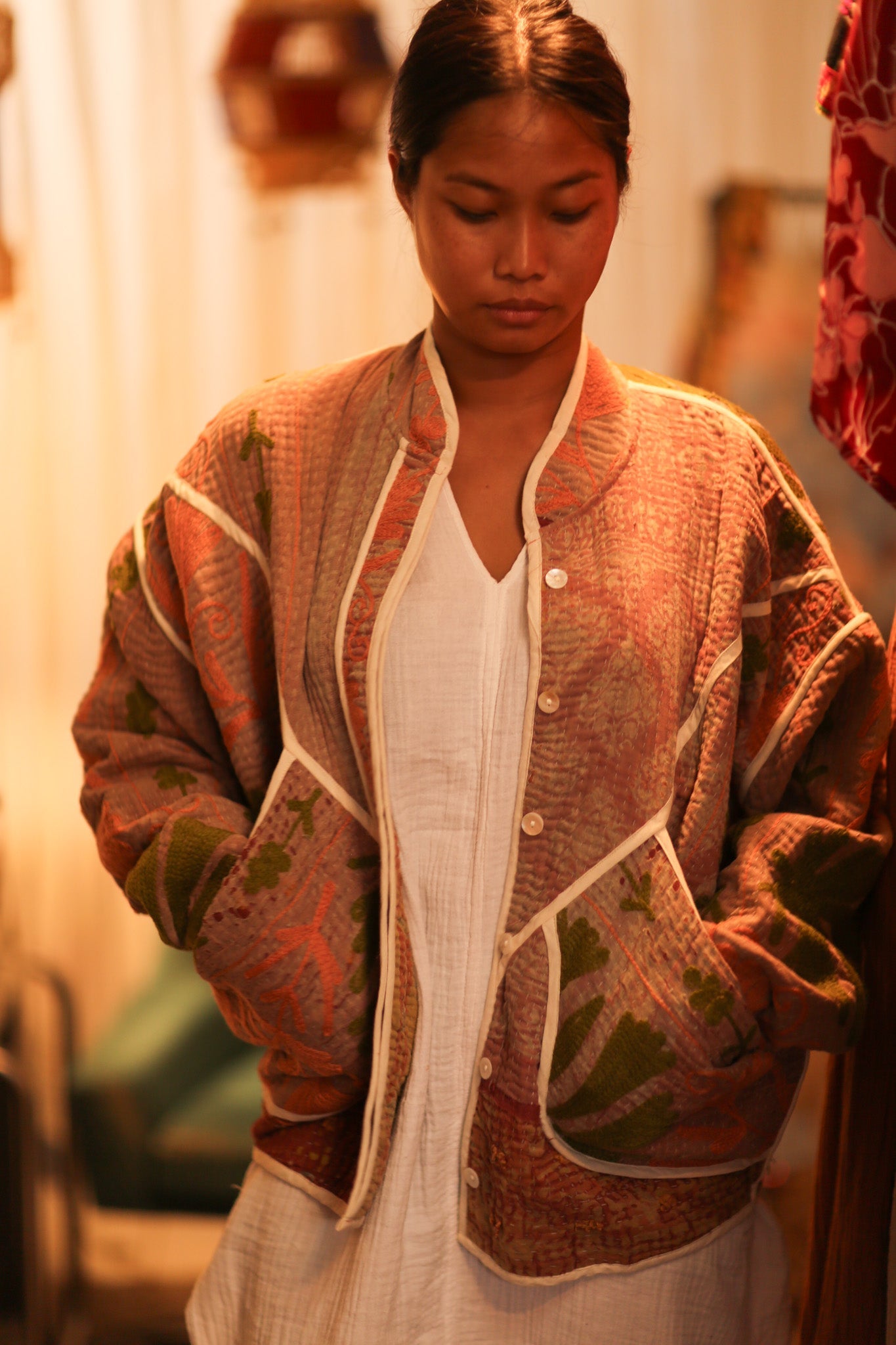 KANTHA JACKET LOREILA - BANGKOK TAILOR CLOTHING STORE - HANDMADE CLOTHING