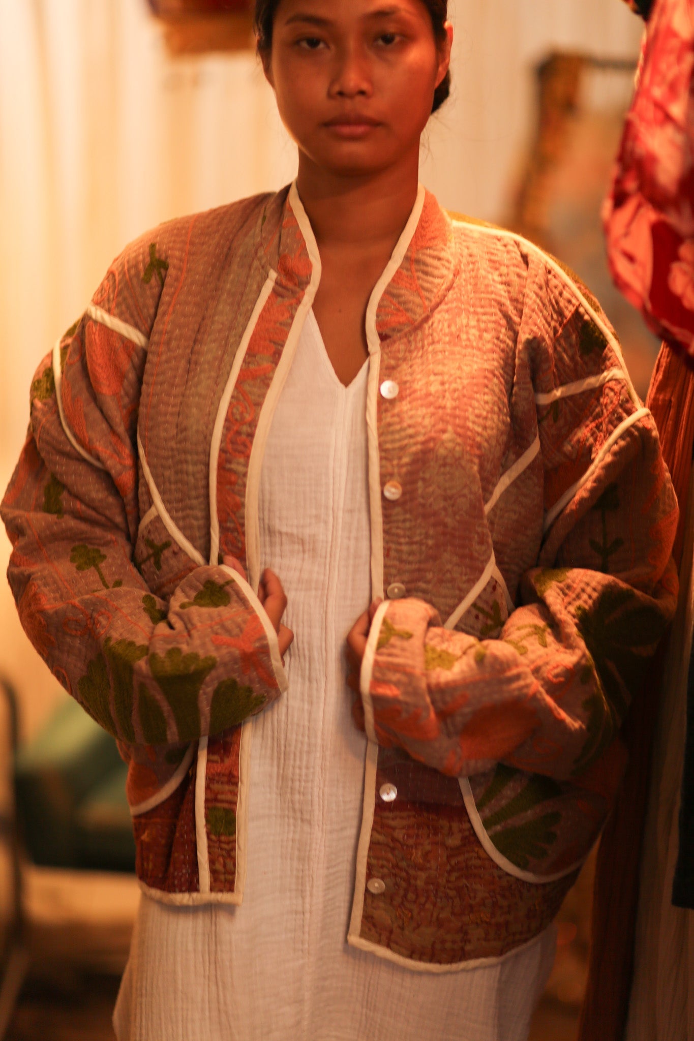 KANTHA JACKET LOREILA - BANGKOK TAILOR CLOTHING STORE - HANDMADE CLOTHING