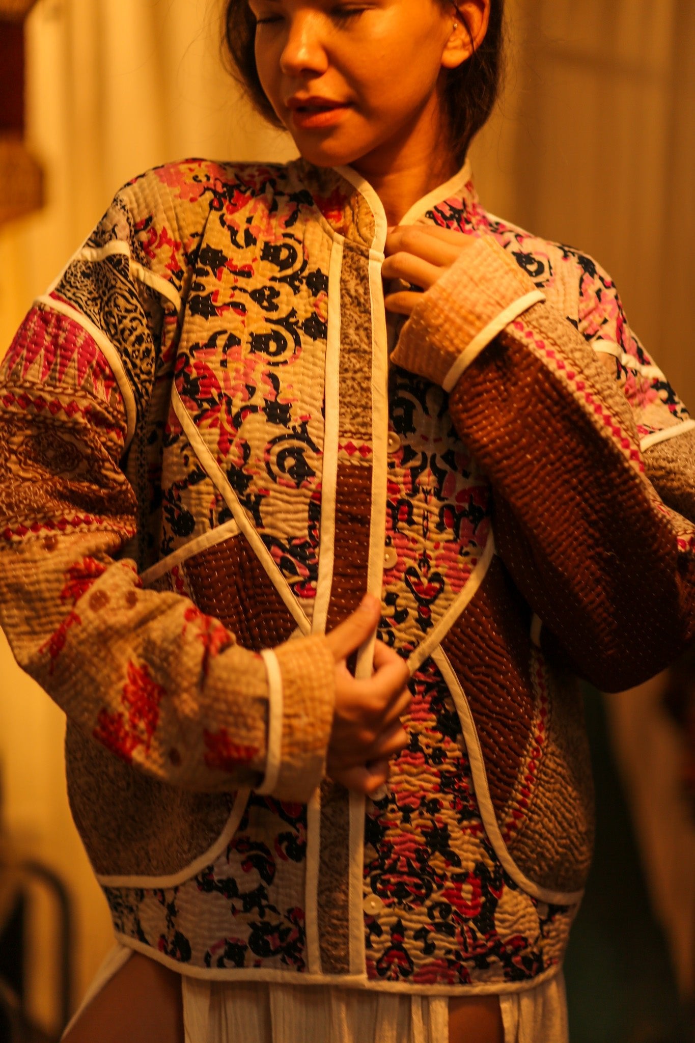 KANTHA JACKET MAGUI - BANGKOK TAILOR CLOTHING STORE - HANDMADE CLOTHING
