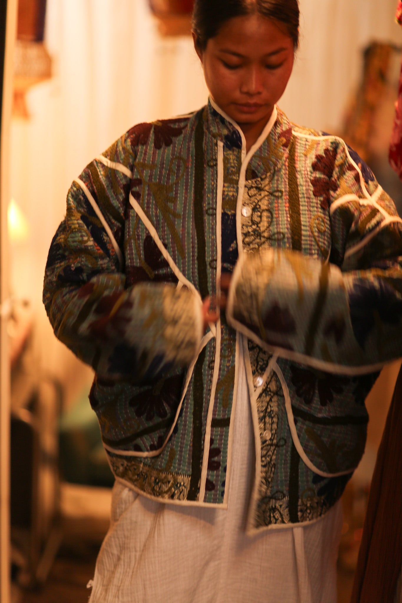 KANTHA JACKET MARINA - BANGKOK TAILOR CLOTHING STORE - HANDMADE CLOTHING