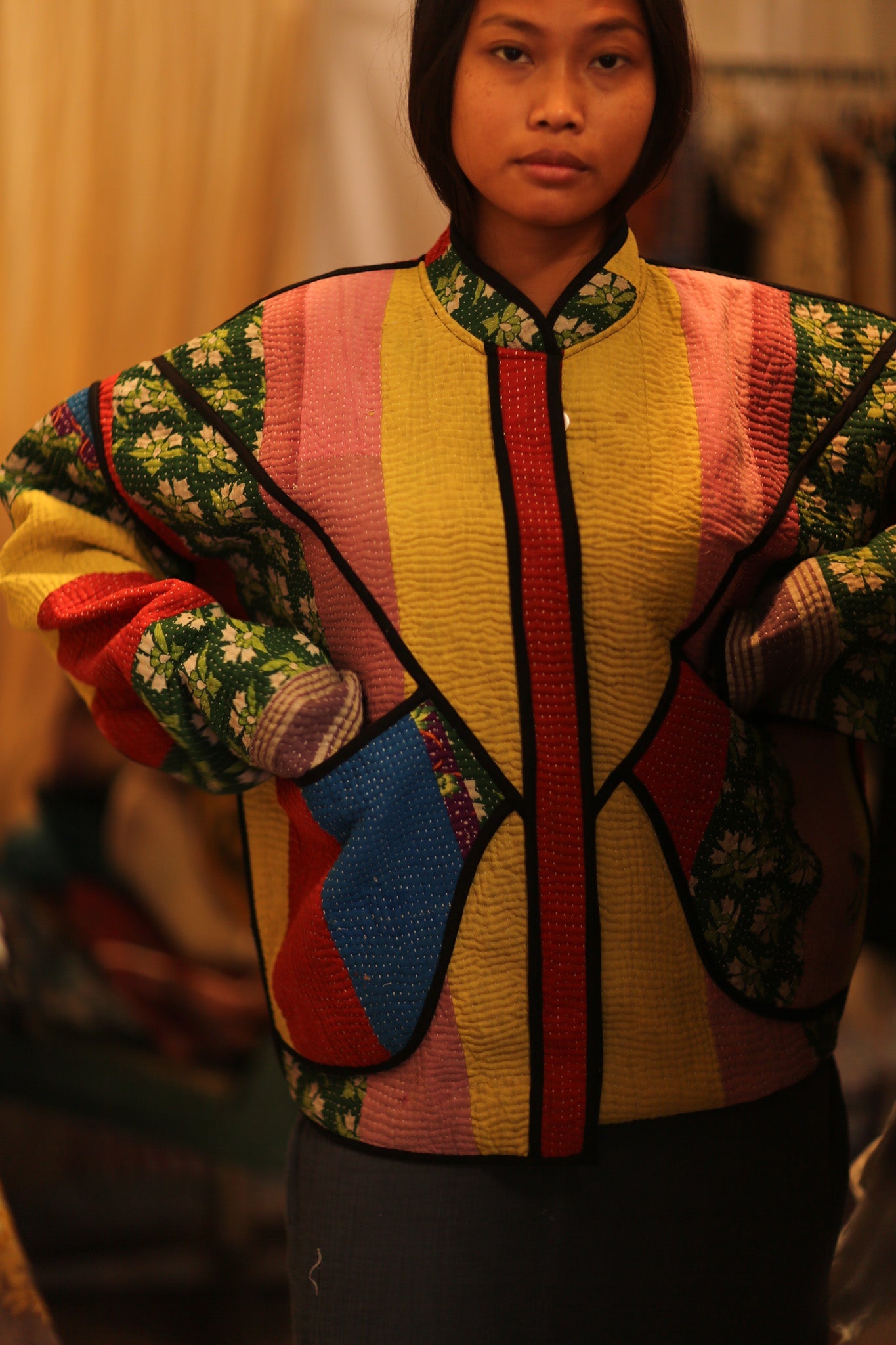 KANTHA JACKET MAYAN - BANGKOK TAILOR CLOTHING STORE - HANDMADE CLOTHING