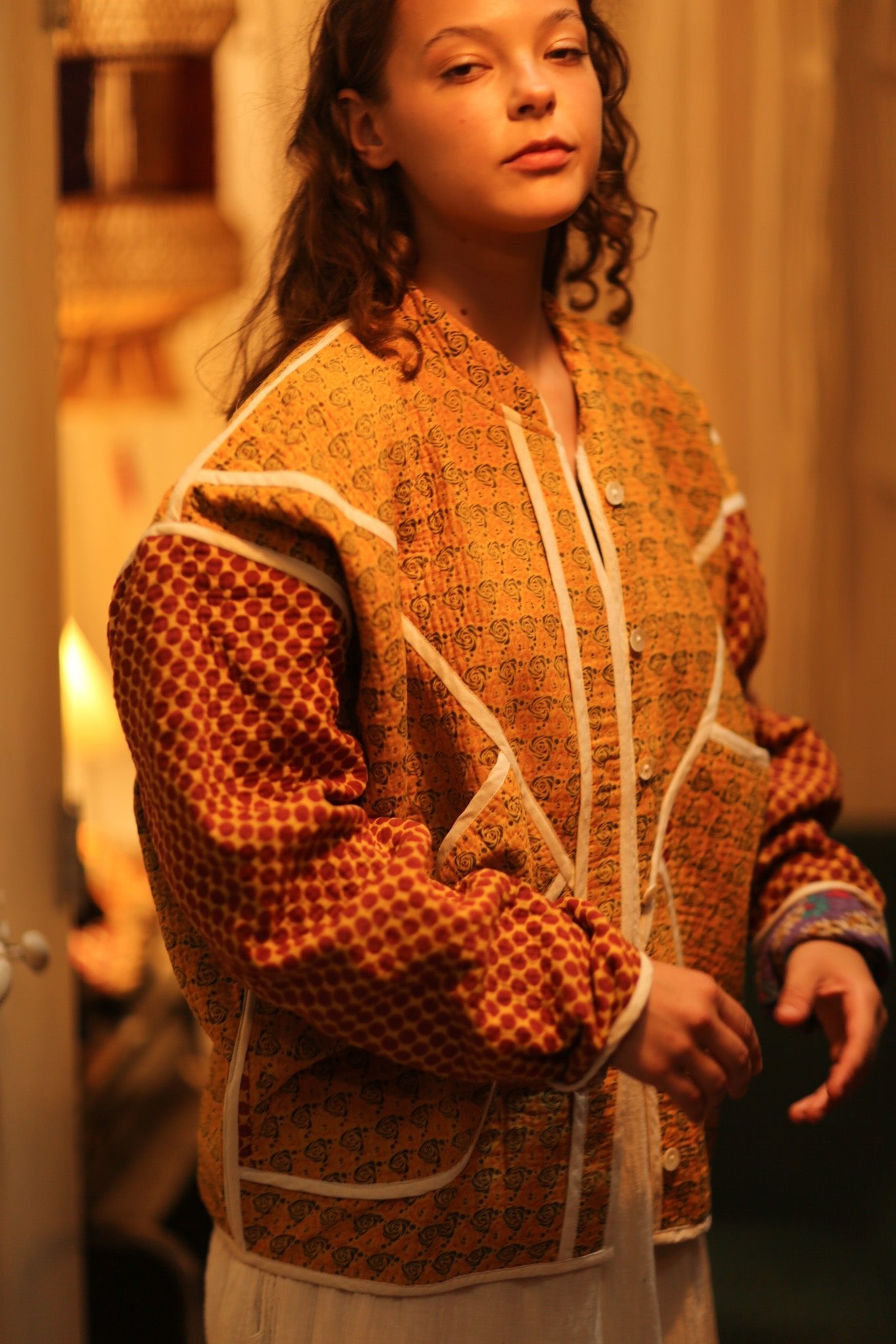 KANTHA JACKET OLIVER - BANGKOK TAILOR CLOTHING STORE - HANDMADE CLOTHING