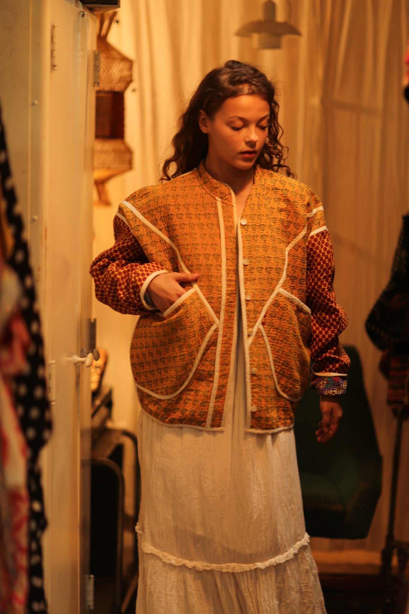 KANTHA JACKET OLIVER - BANGKOK TAILOR CLOTHING STORE - HANDMADE CLOTHING