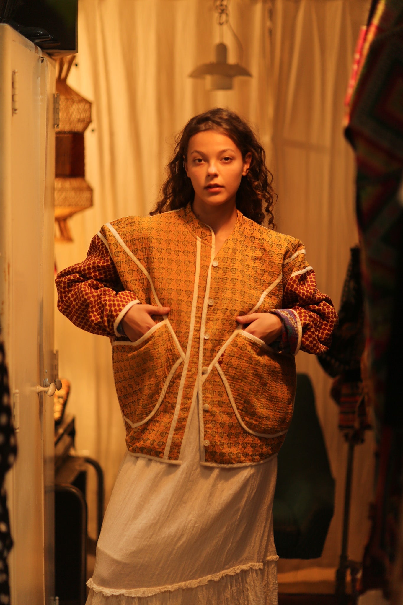 KANTHA JACKET OLIVER - BANGKOK TAILOR CLOTHING STORE - HANDMADE CLOTHING