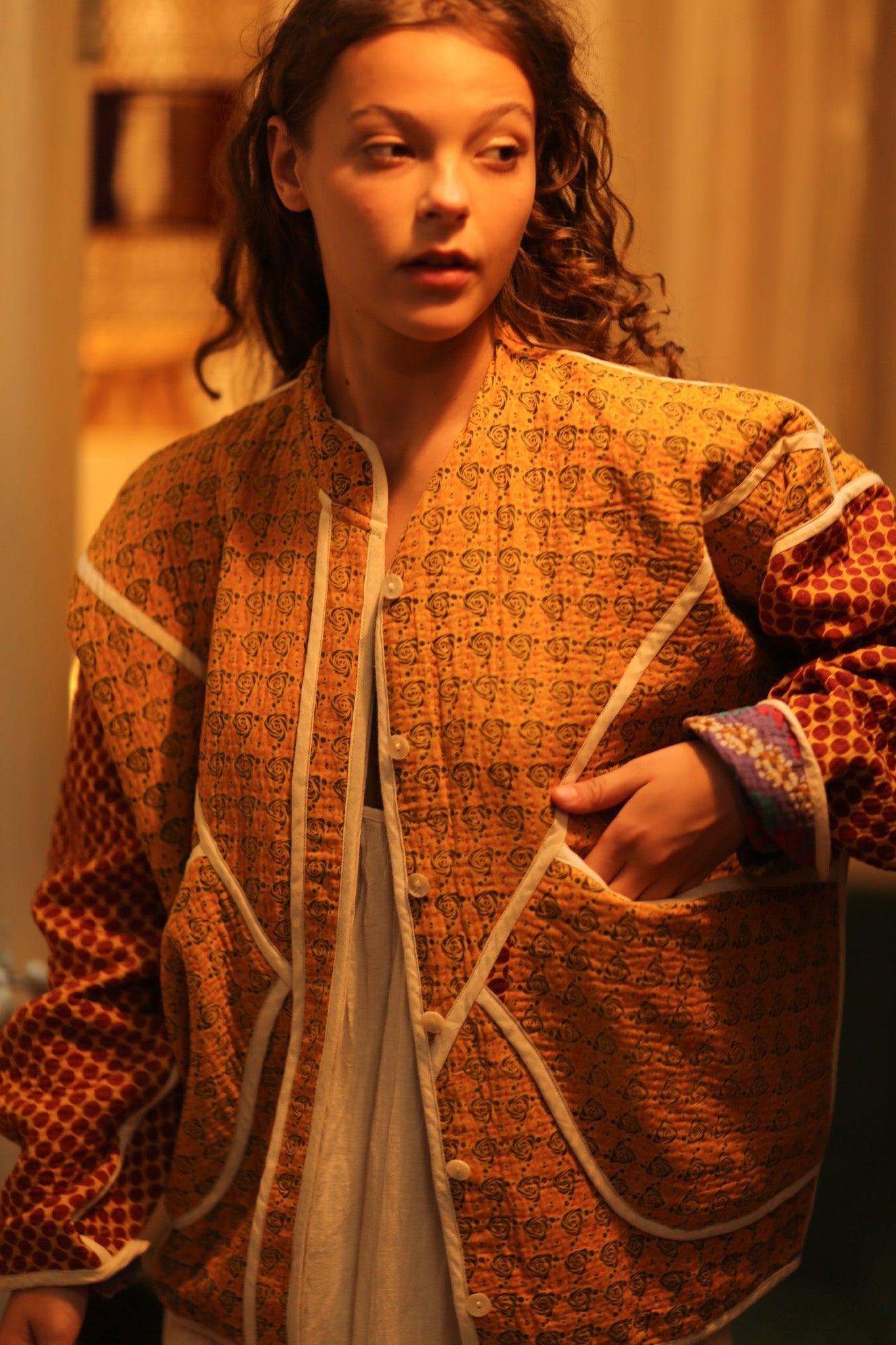 KANTHA JACKET OLIVER - BANGKOK TAILOR CLOTHING STORE - HANDMADE CLOTHING