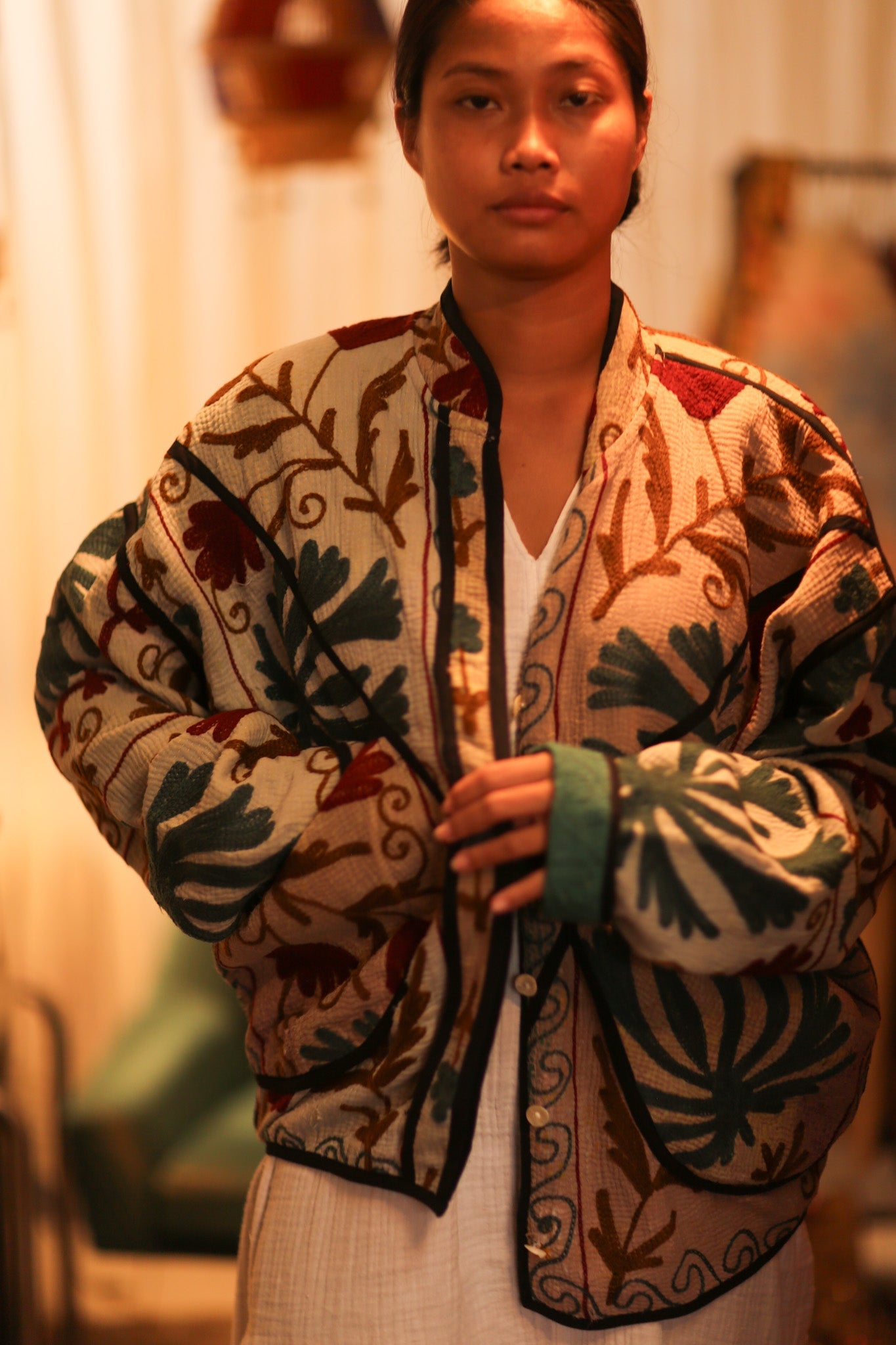 KANTHA JACKET PHILIP - BANGKOK TAILOR CLOTHING STORE - HANDMADE CLOTHING