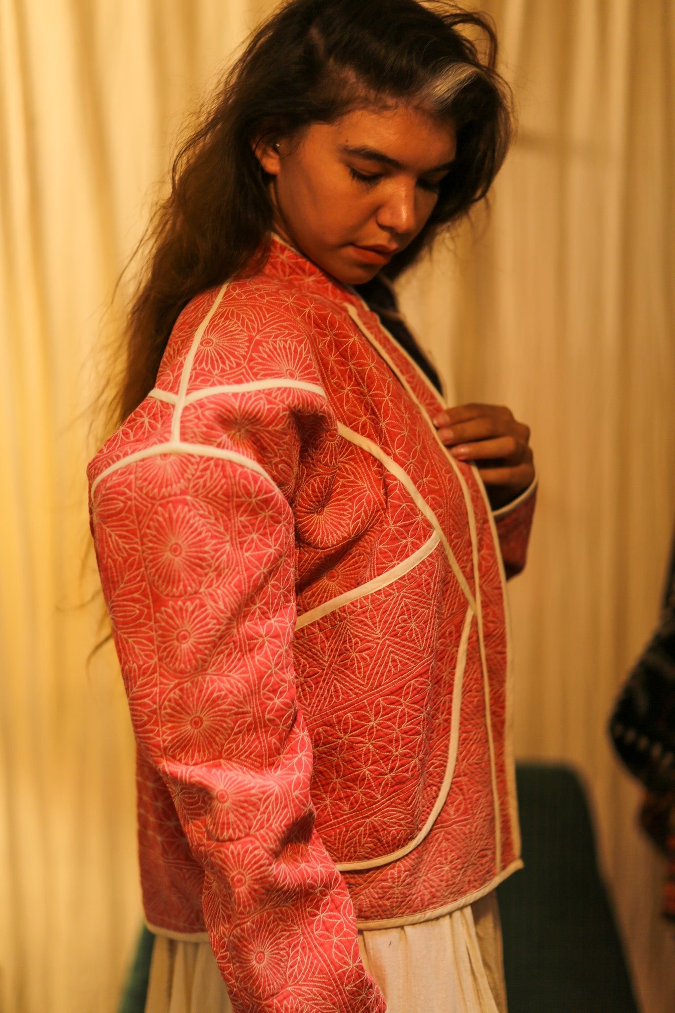 KANTHA JACKET PINK EDIT - BANGKOK TAILOR CLOTHING STORE - HANDMADE CLOTHING