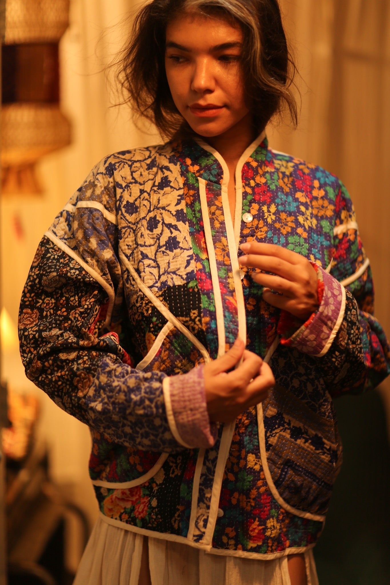 KANTHA JACKET SABI - BANGKOK TAILOR CLOTHING STORE - HANDMADE CLOTHING