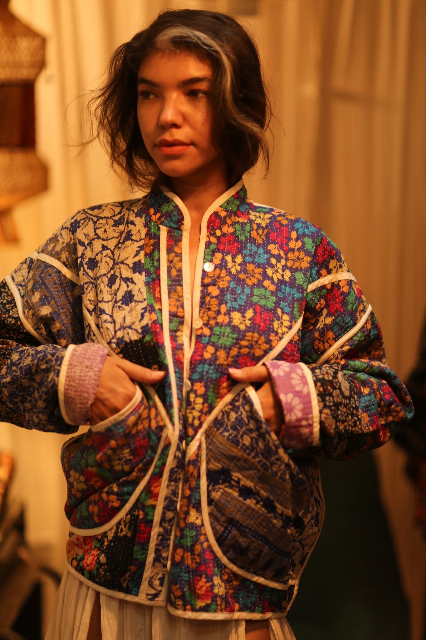 KANTHA JACKET SABI - BANGKOK TAILOR CLOTHING STORE - HANDMADE CLOTHING