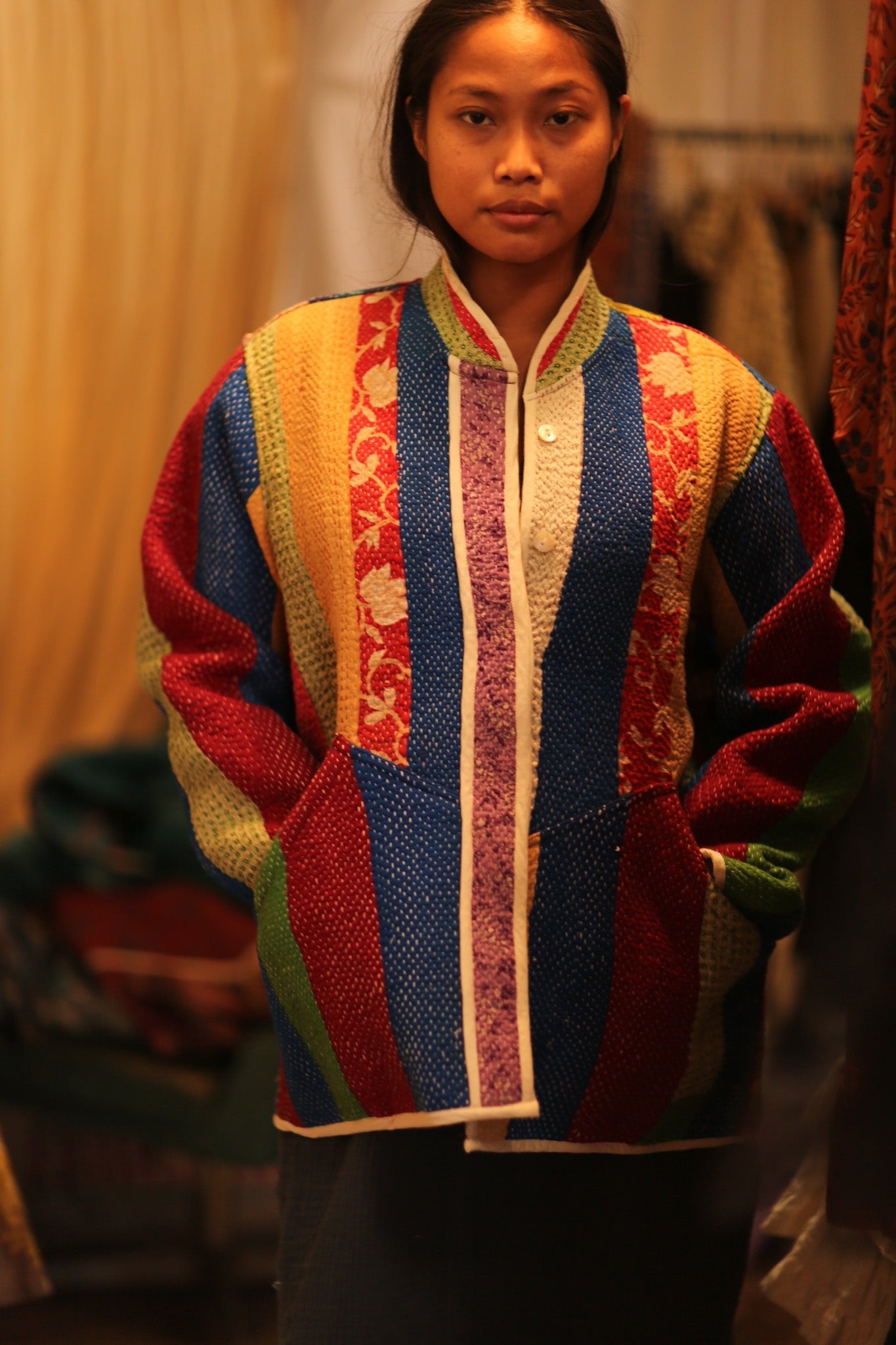 KANTHA JACKET SHEILO - BANGKOK TAILOR CLOTHING STORE - HANDMADE CLOTHING