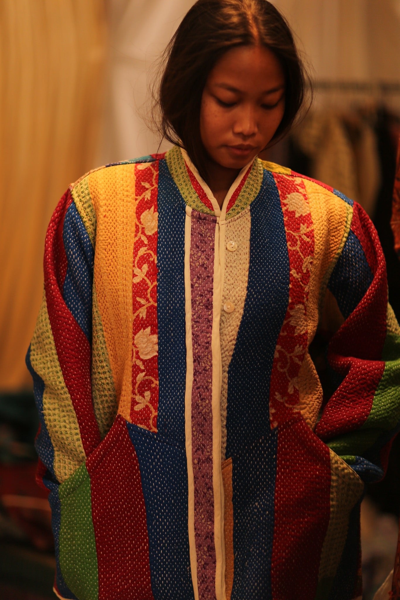 KANTHA JACKET SHEILO - BANGKOK TAILOR CLOTHING STORE - HANDMADE CLOTHING