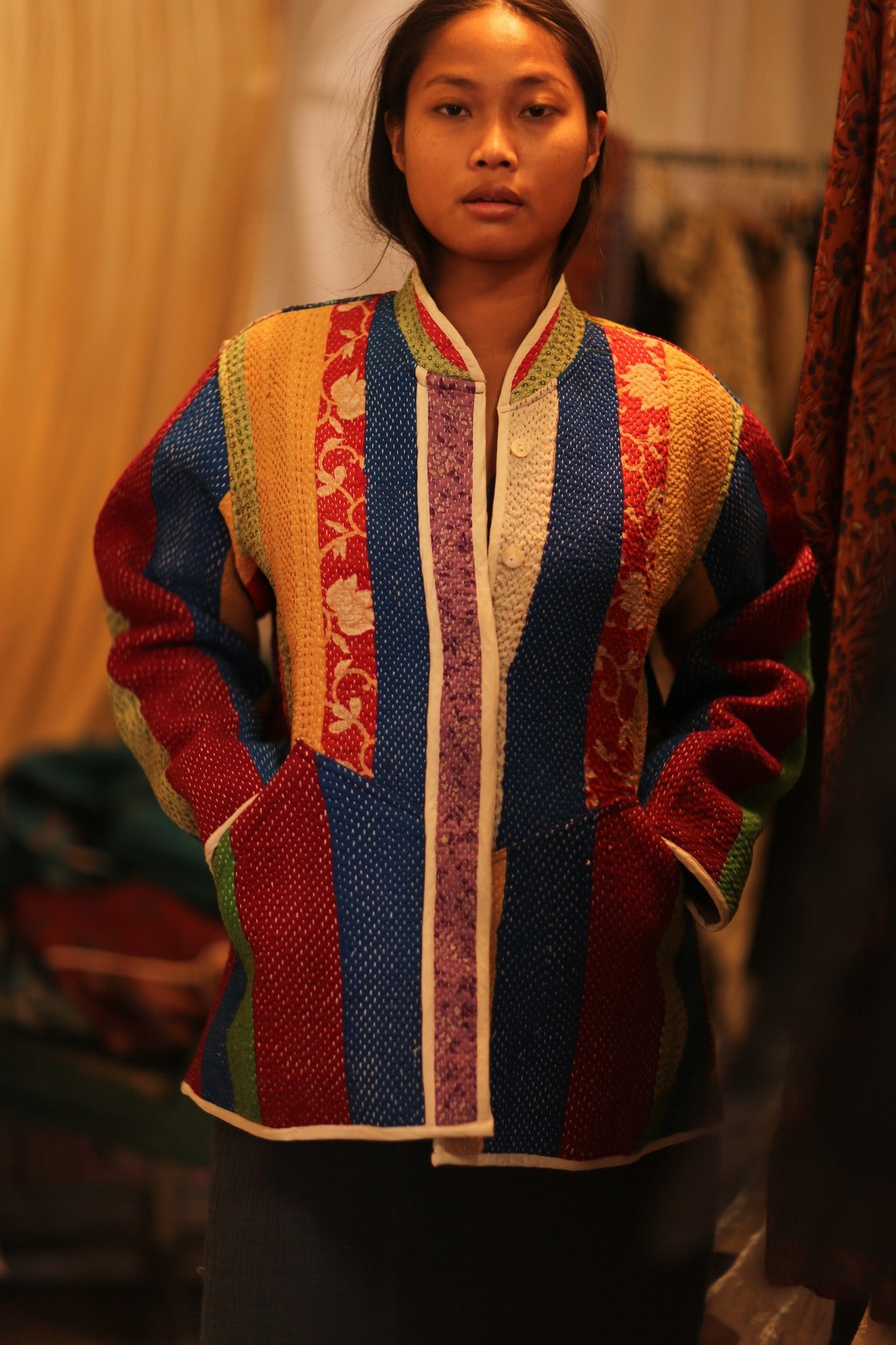 KANTHA JACKET SHEILO - BANGKOK TAILOR CLOTHING STORE - HANDMADE CLOTHING