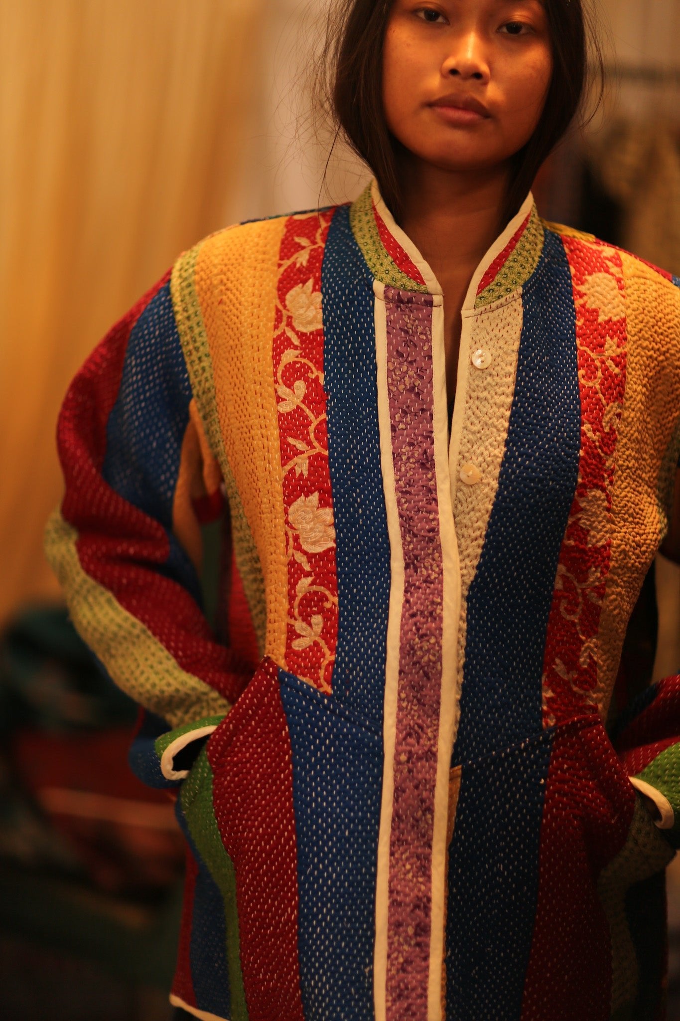 KANTHA JACKET SHEILO - BANGKOK TAILOR CLOTHING STORE - HANDMADE CLOTHING