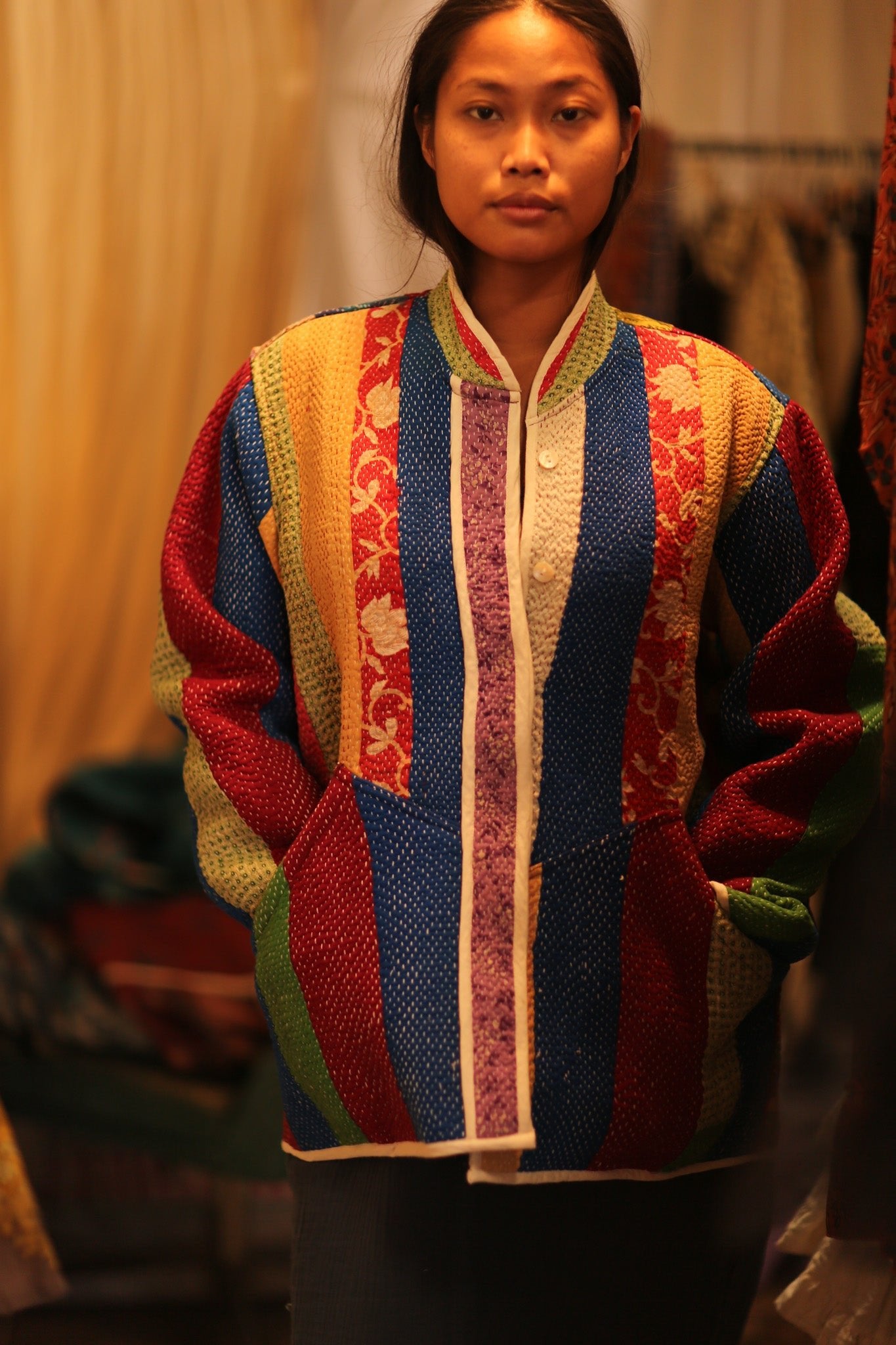 KANTHA JACKET SHEILO - BANGKOK TAILOR CLOTHING STORE - HANDMADE CLOTHING