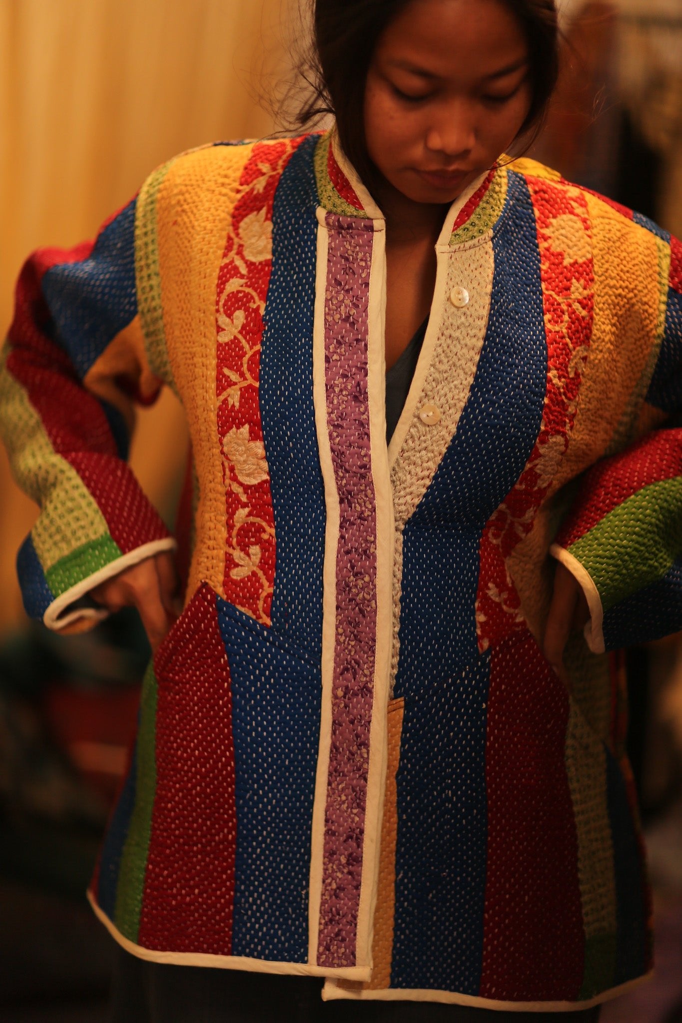 KANTHA JACKET SHEILO - BANGKOK TAILOR CLOTHING STORE - HANDMADE CLOTHING