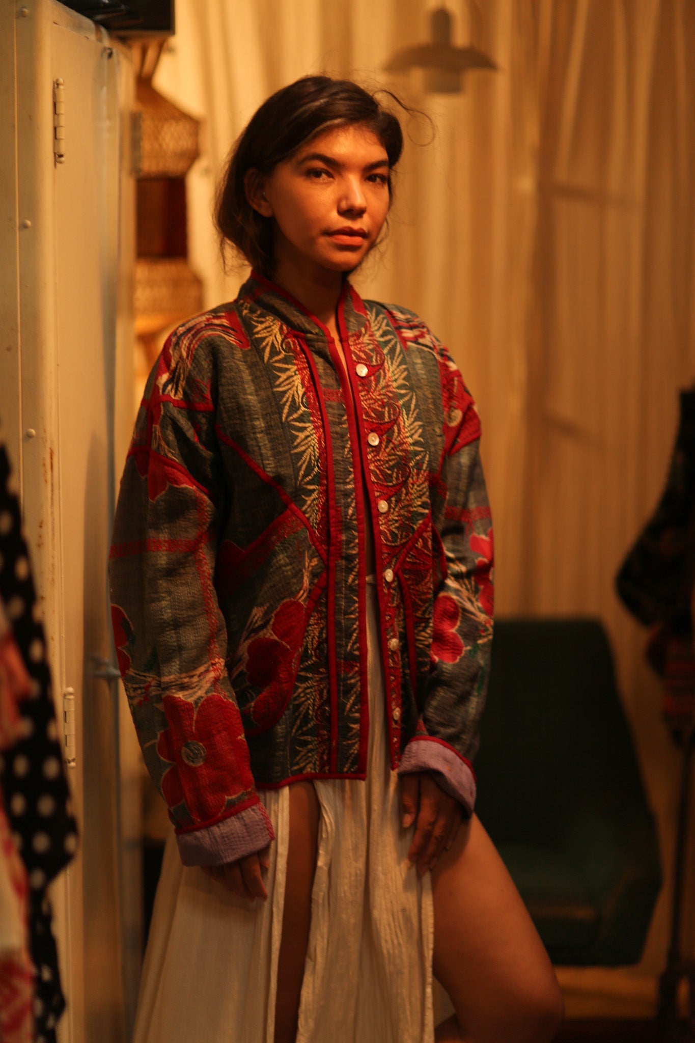 KANTHA JACKET TERRY - BANGKOK TAILOR CLOTHING STORE - HANDMADE CLOTHING