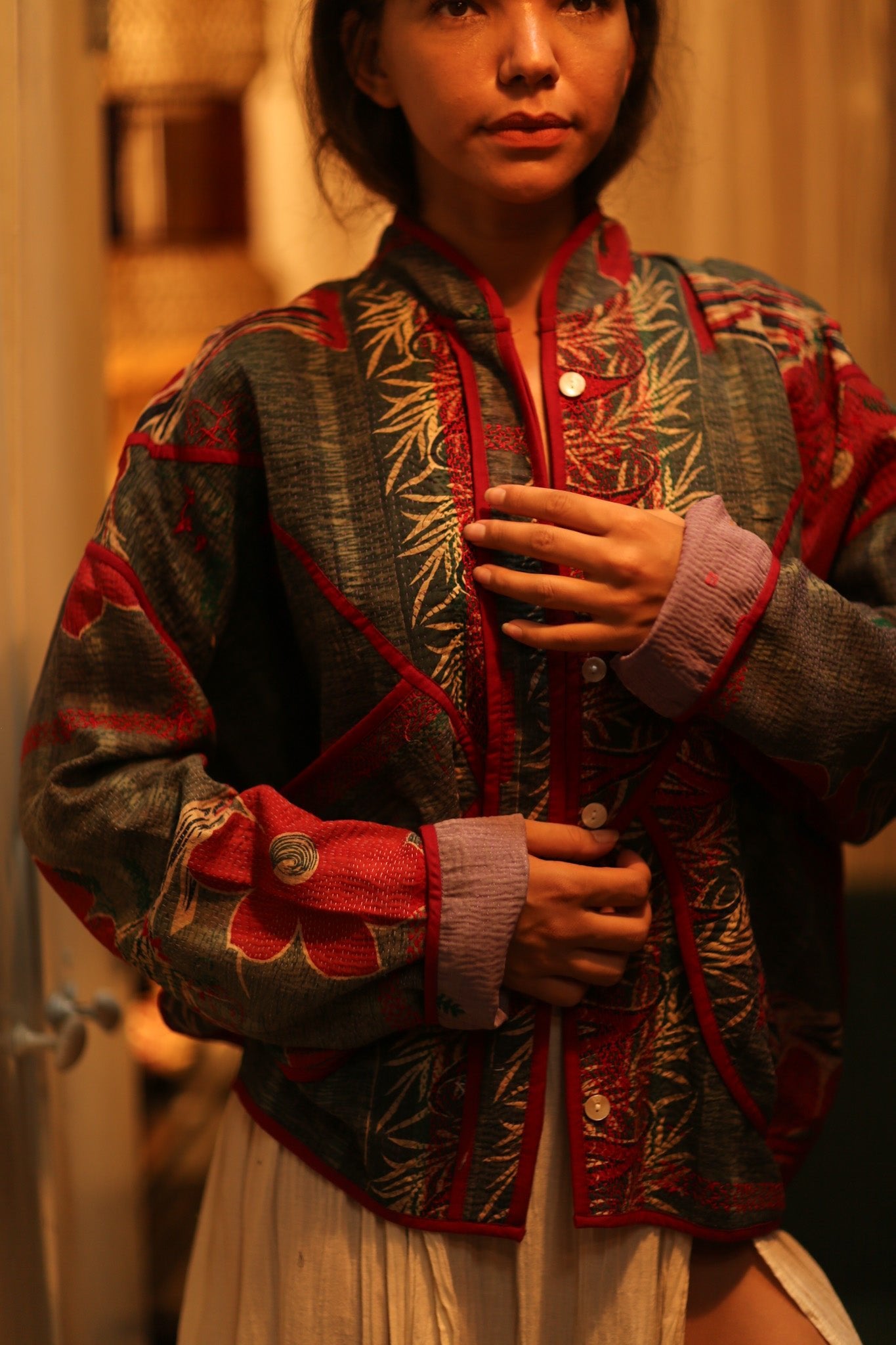 KANTHA JACKET TERRY - BANGKOK TAILOR CLOTHING STORE - HANDMADE CLOTHING