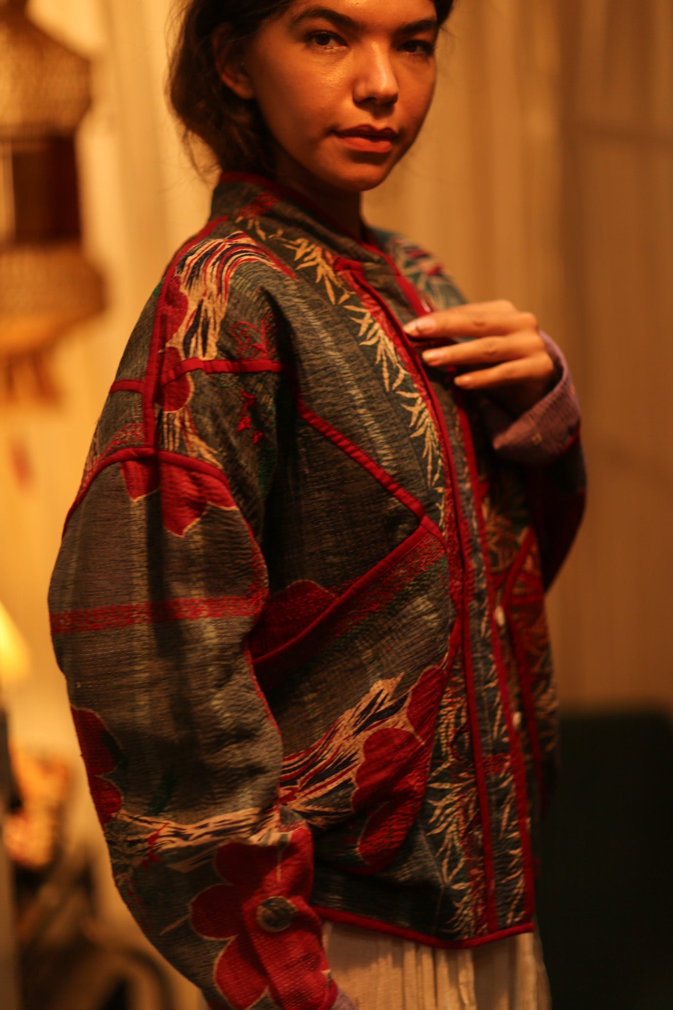 KANTHA JACKET TERRY - BANGKOK TAILOR CLOTHING STORE - HANDMADE CLOTHING