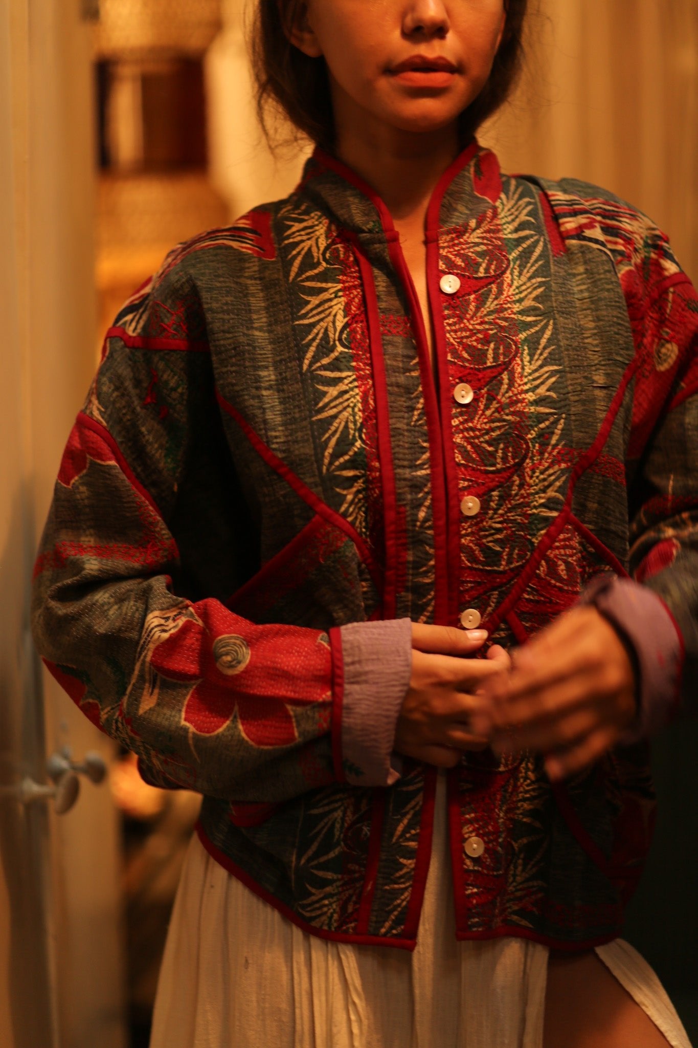 KANTHA JACKET TERRY - BANGKOK TAILOR CLOTHING STORE - HANDMADE CLOTHING