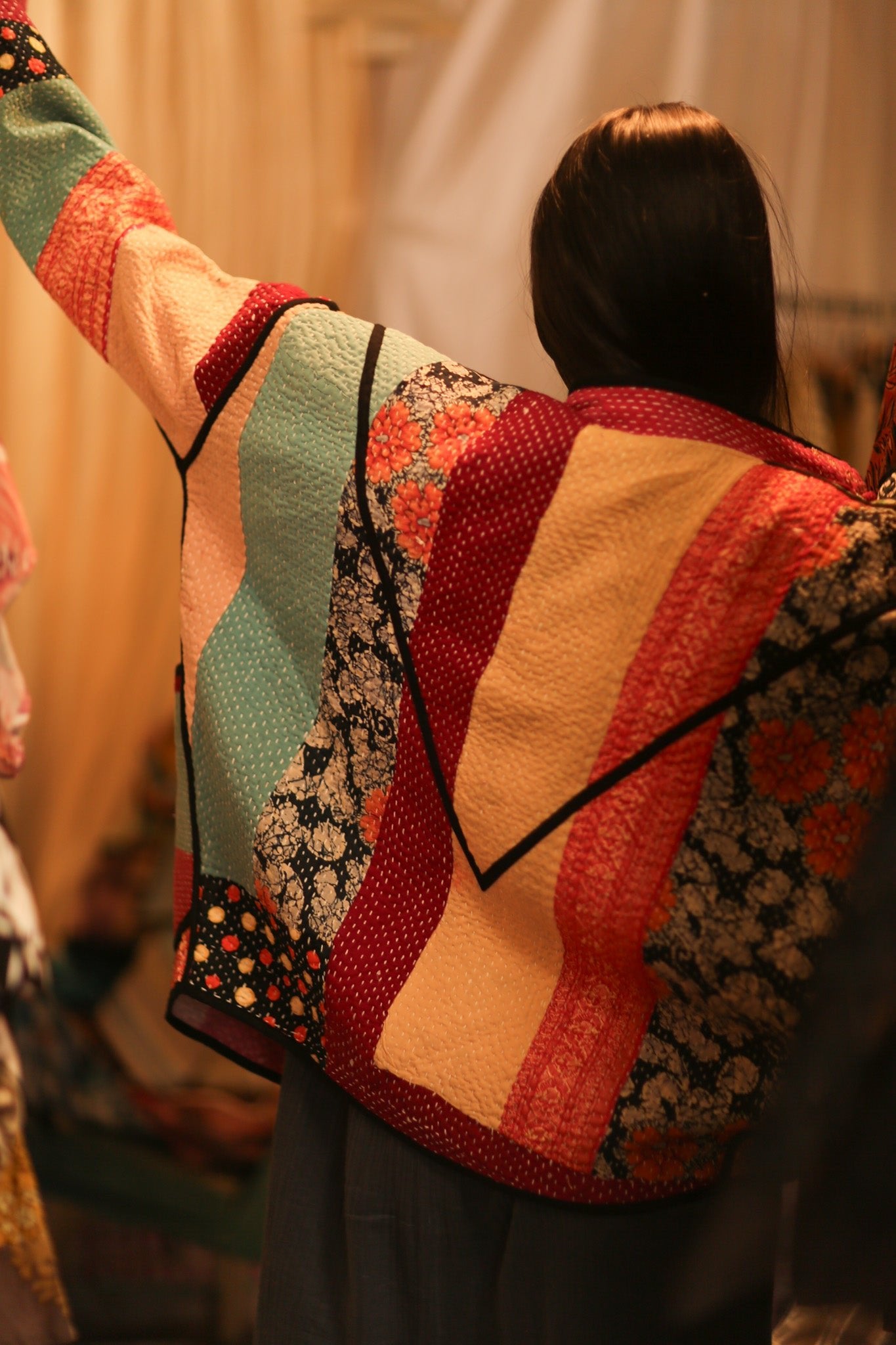 KANTHA JACKET ZINAS - BANGKOK TAILOR CLOTHING STORE - HANDMADE CLOTHING