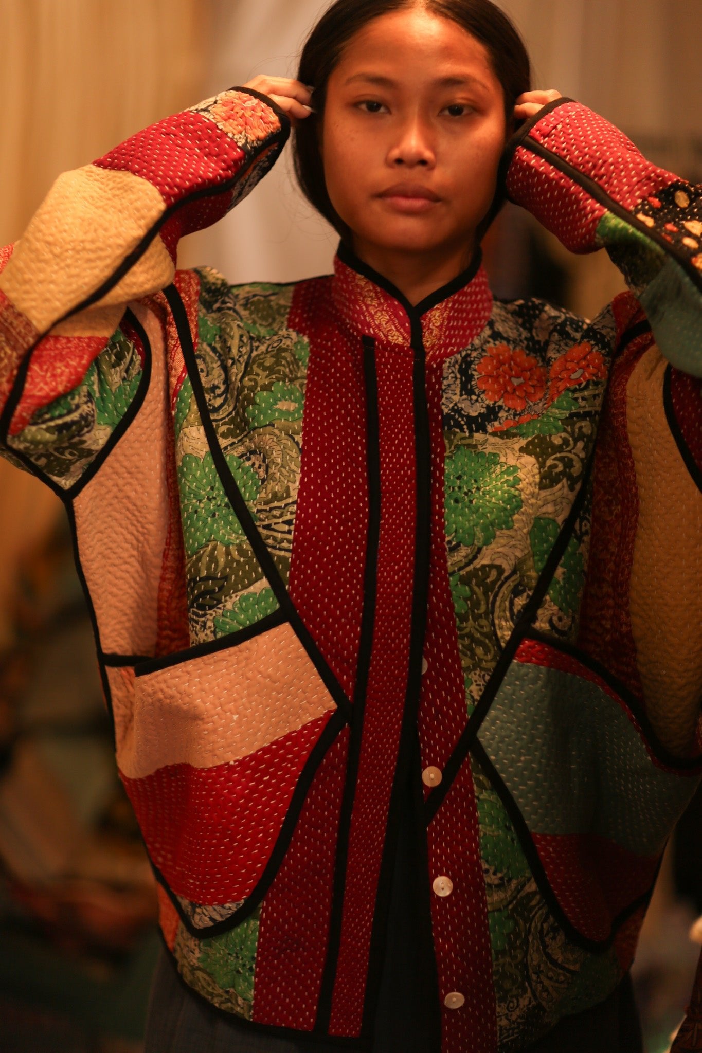 KANTHA JACKET ZINAS - BANGKOK TAILOR CLOTHING STORE - HANDMADE CLOTHING
