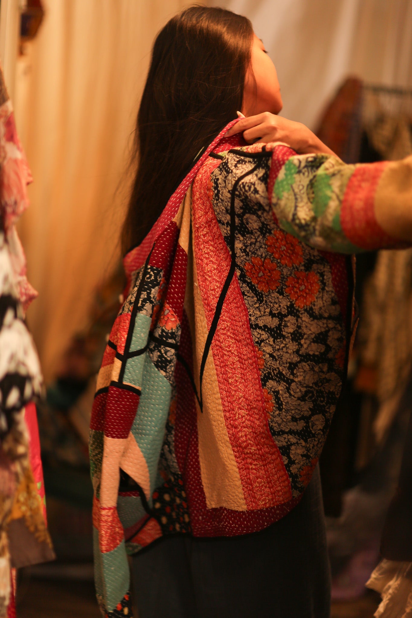 KANTHA JACKET ZINAS - BANGKOK TAILOR CLOTHING STORE - HANDMADE CLOTHING