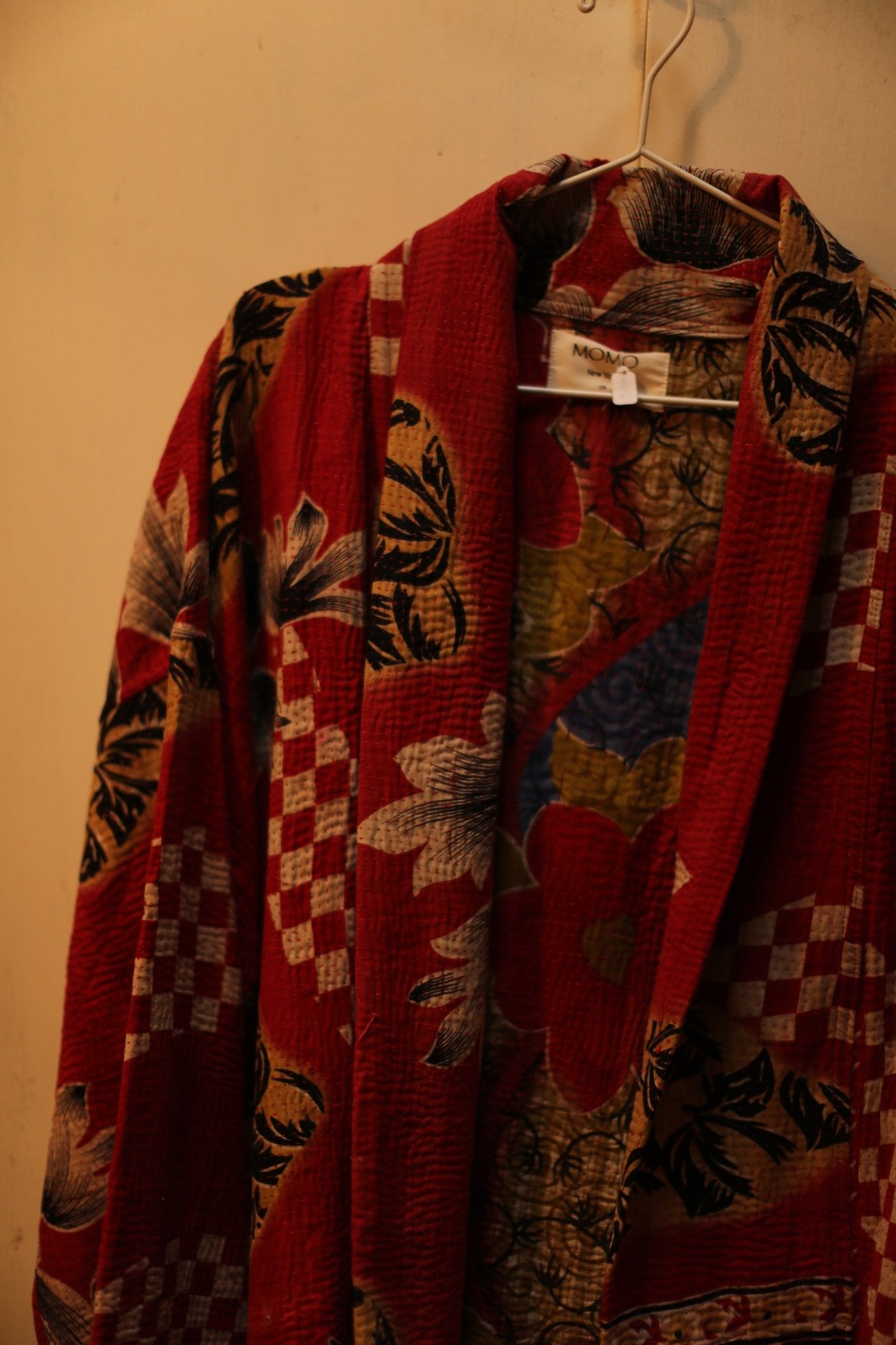 KANTHA KIMONO COAT - S101 - BANGKOK TAILOR CLOTHING STORE - HANDMADE CLOTHING