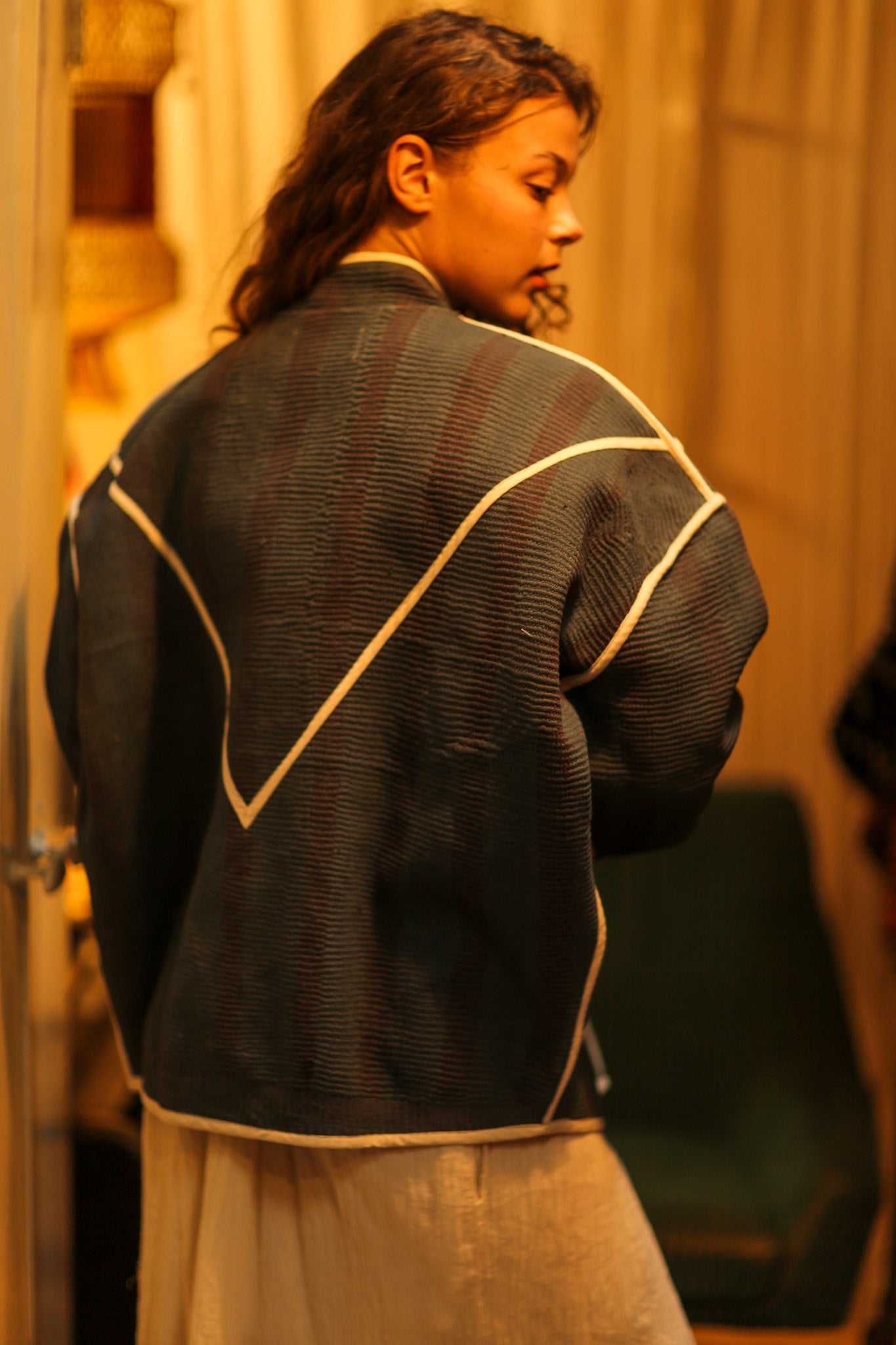 KANTHA LAYLA NIGHT JACKET - BANGKOK TAILOR CLOTHING STORE - HANDMADE CLOTHING
