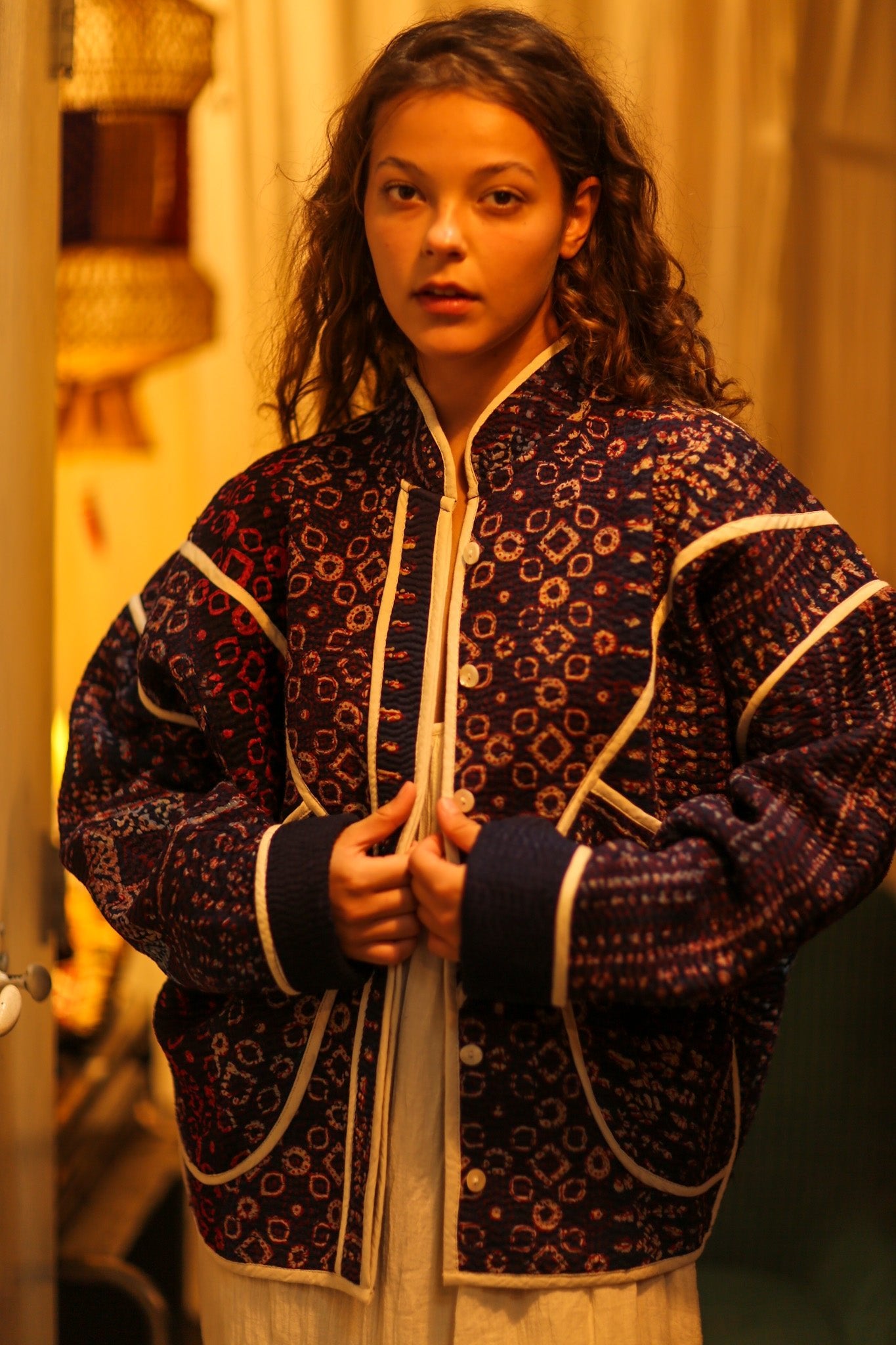 KANTHA LINDA MOMO JACKET - BANGKOK TAILOR CLOTHING STORE - HANDMADE CLOTHING