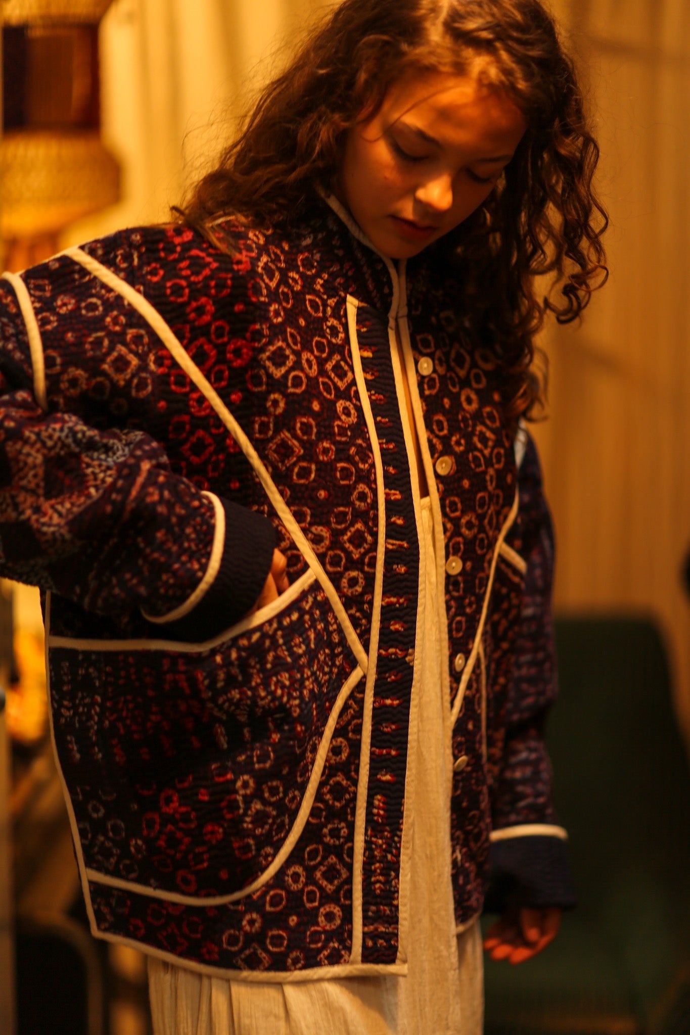 KANTHA LINDA MOMO JACKET - BANGKOK TAILOR CLOTHING STORE - HANDMADE CLOTHING