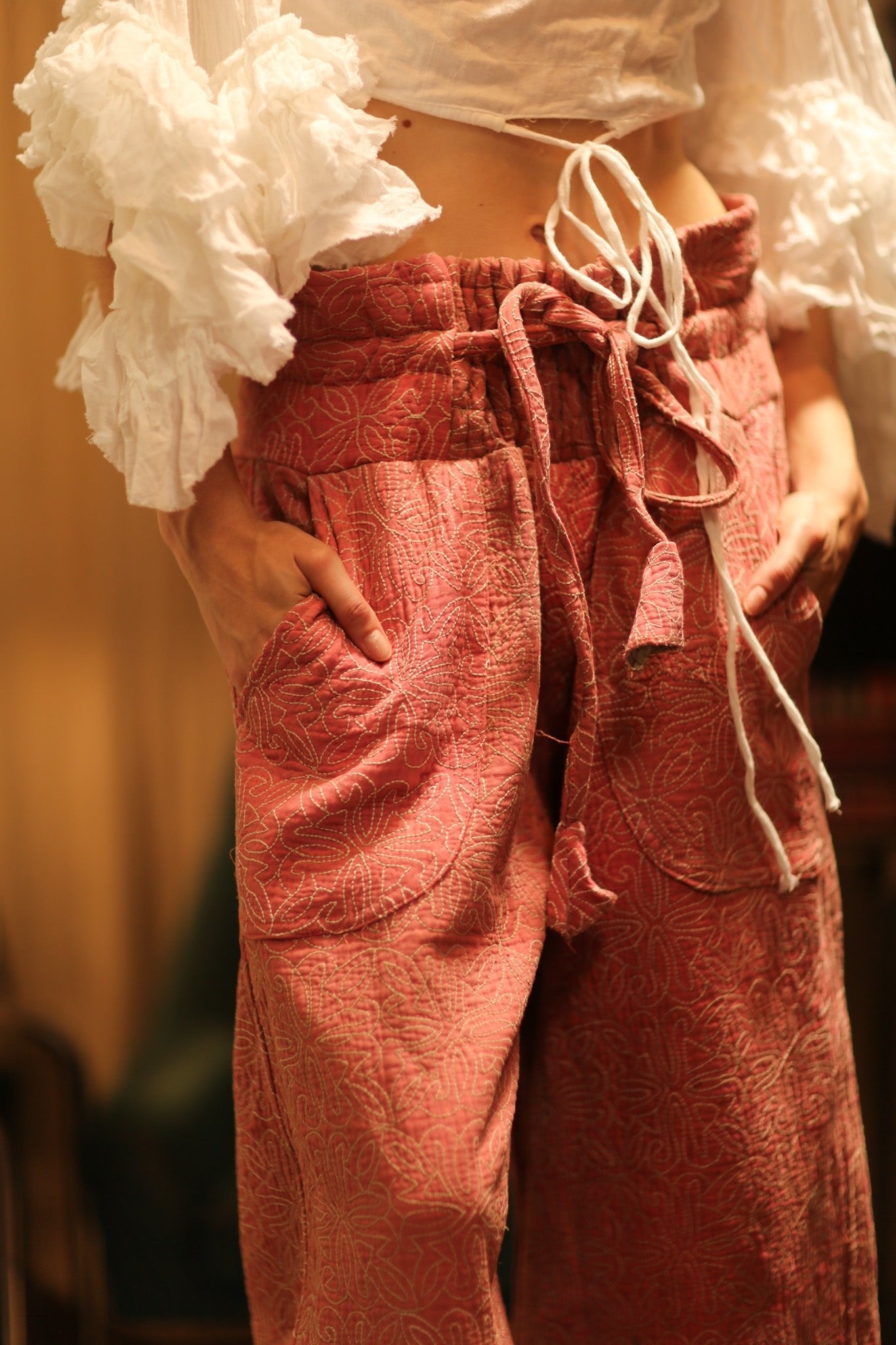 KANTHA PANTS LENA - BANGKOK TAILOR CLOTHING STORE - HANDMADE CLOTHING