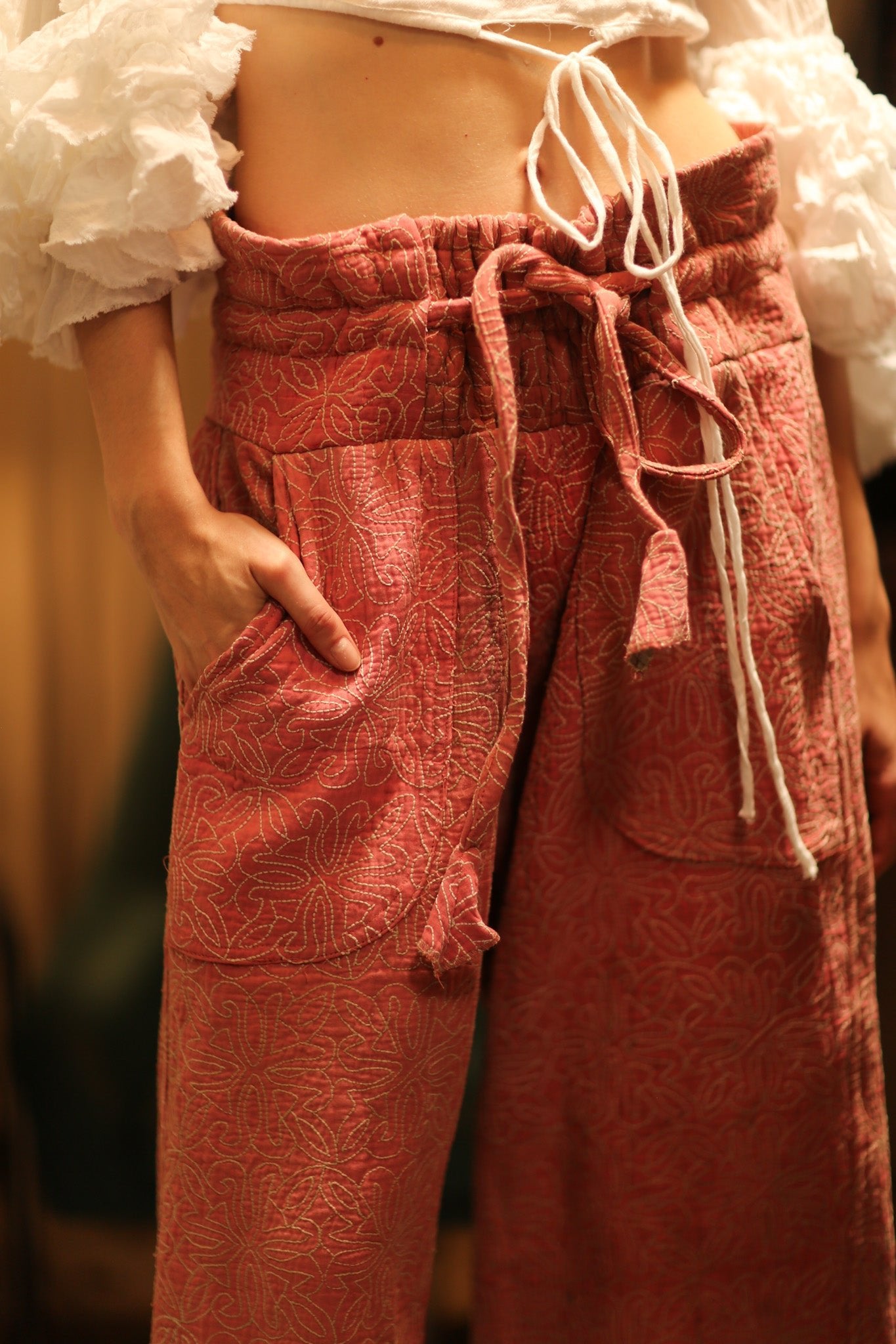 KANTHA PANTS LENA - BANGKOK TAILOR CLOTHING STORE - HANDMADE CLOTHING
