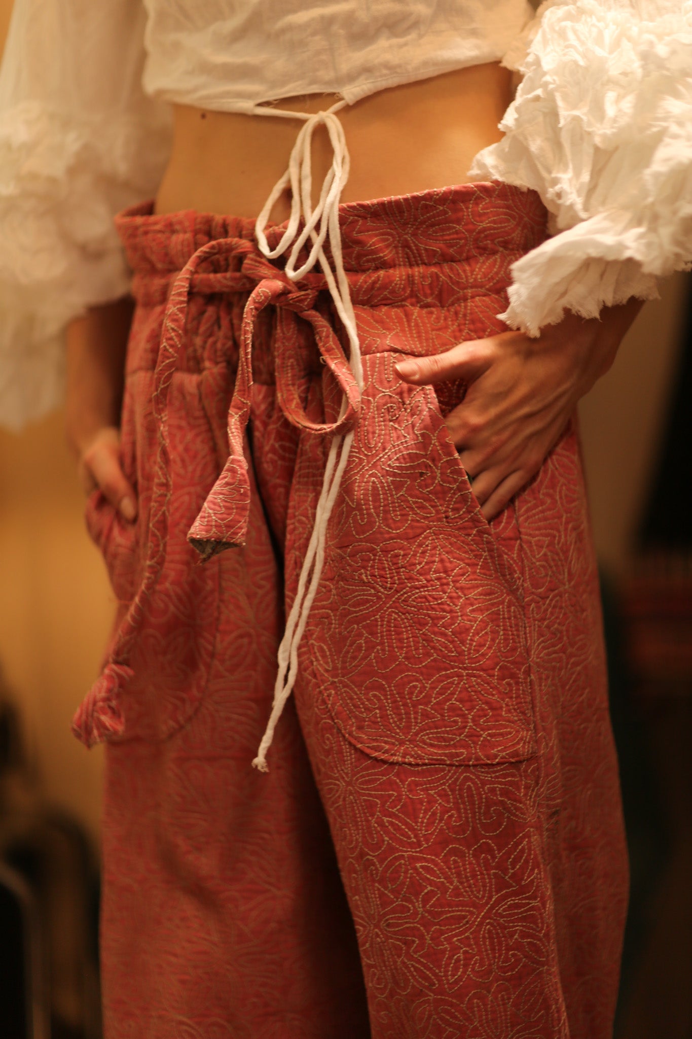 KANTHA PANTS LENA - BANGKOK TAILOR CLOTHING STORE - HANDMADE CLOTHING