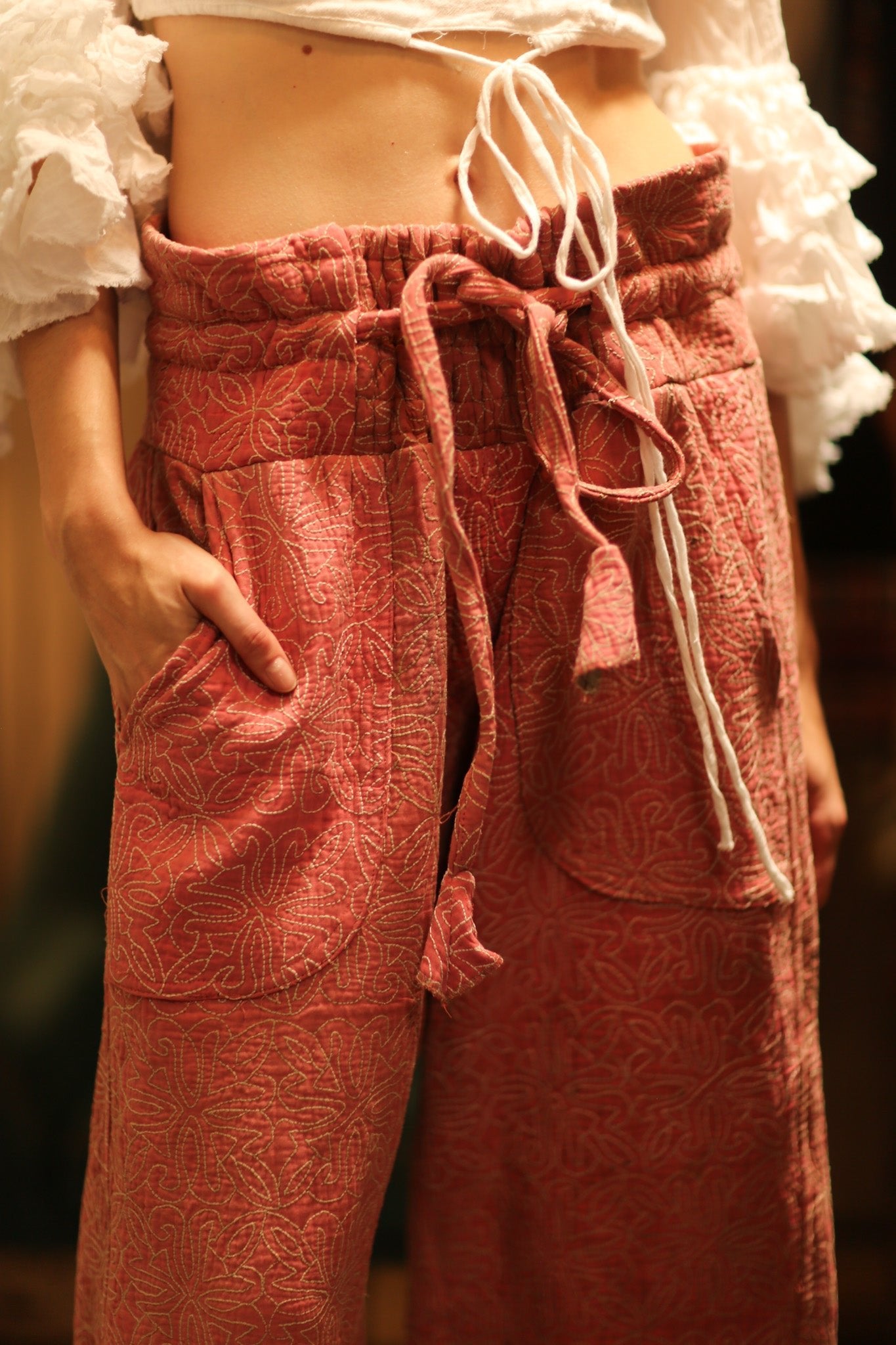 KANTHA PANTS LENA - BANGKOK TAILOR CLOTHING STORE - HANDMADE CLOTHING