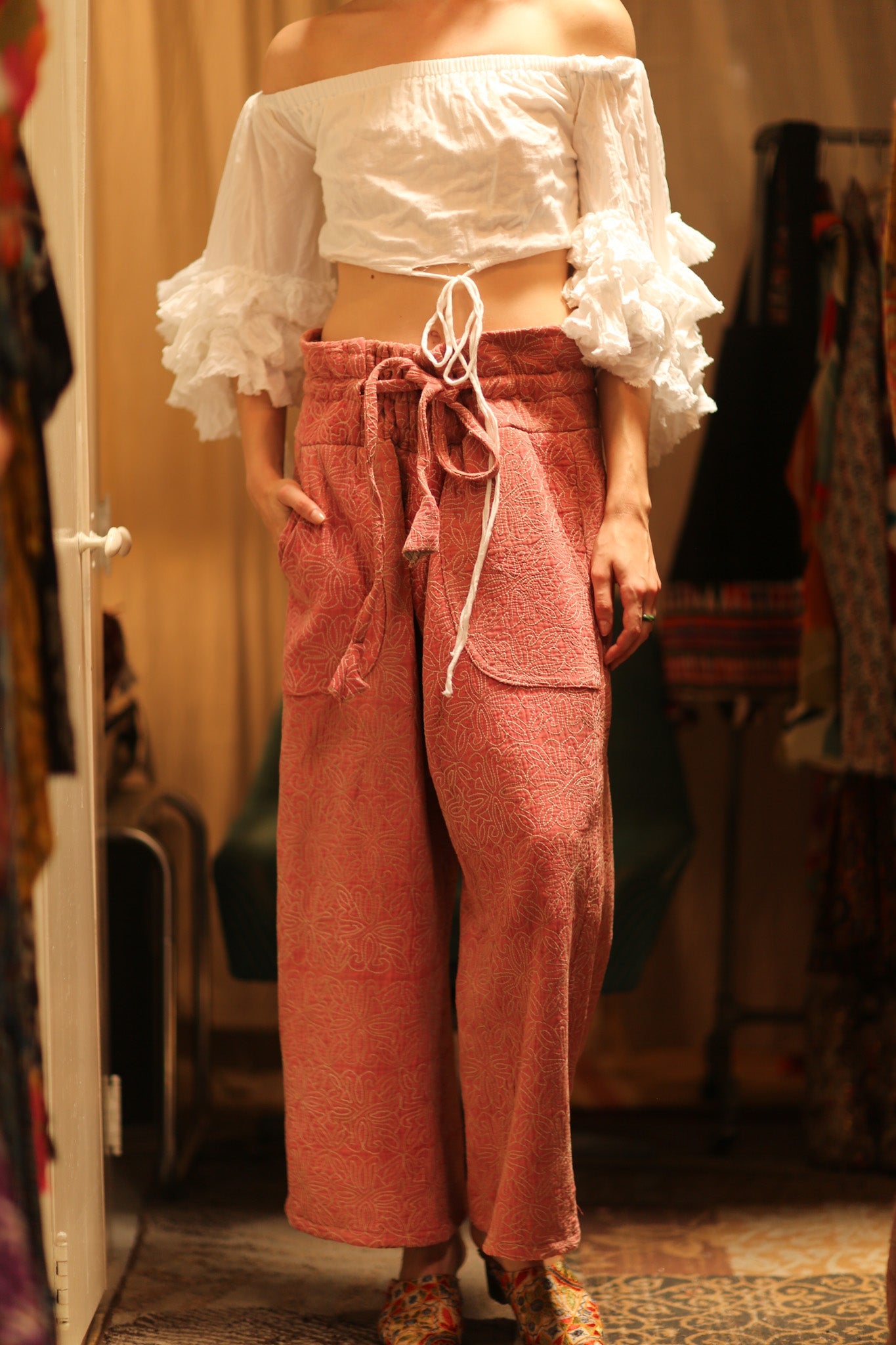 KANTHA PANTS LENA - BANGKOK TAILOR CLOTHING STORE - HANDMADE CLOTHING