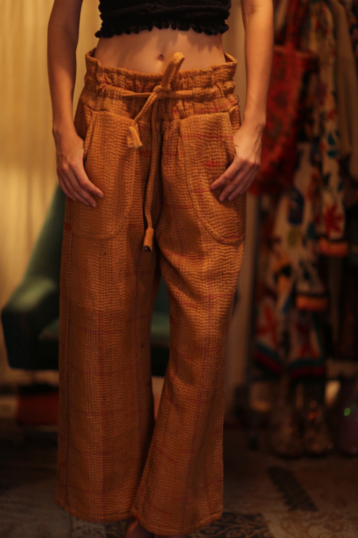 KANTHA PANTS LENA - BANGKOK TAILOR CLOTHING STORE - HANDMADE CLOTHING