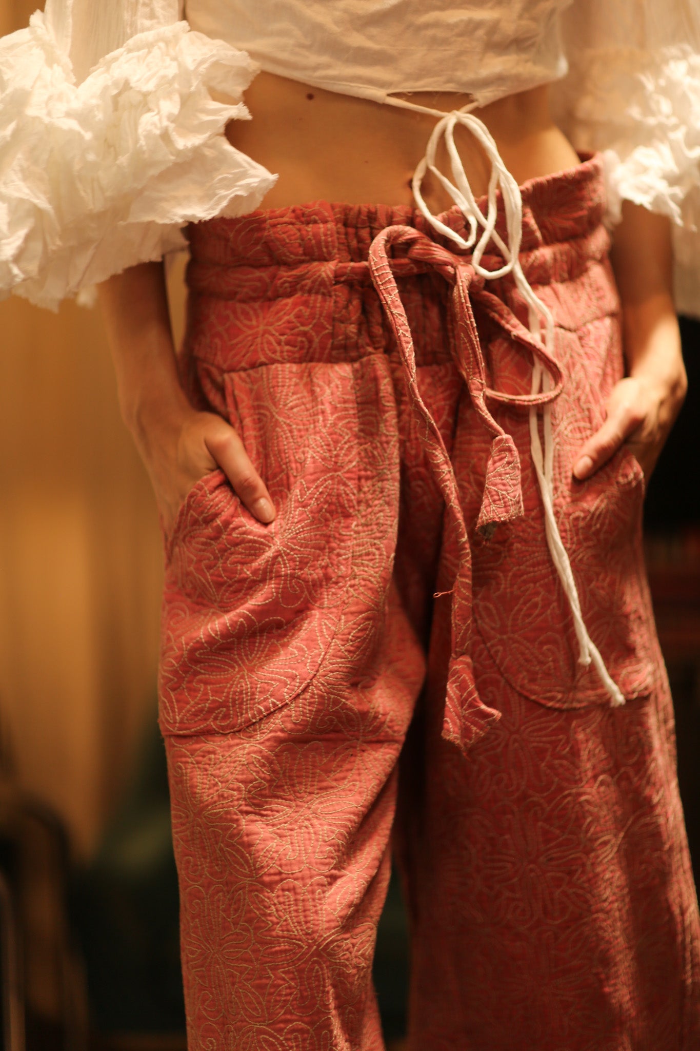 KANTHA PANTS LENA - BANGKOK TAILOR CLOTHING STORE - HANDMADE CLOTHING