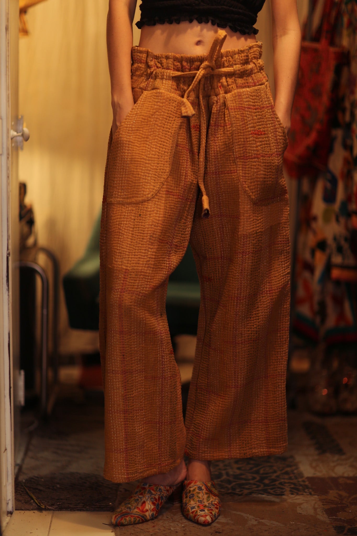KANTHA PANTS LENA - BANGKOK TAILOR CLOTHING STORE - HANDMADE CLOTHING