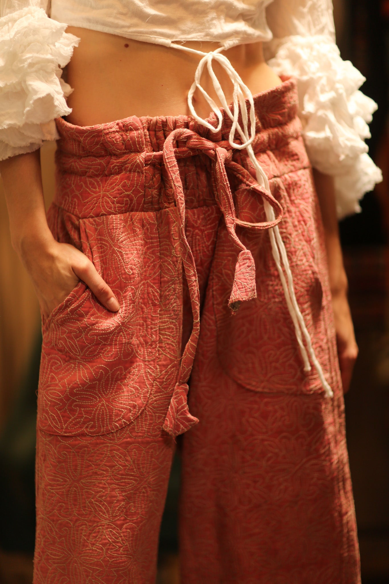 KANTHA PANTS LENA - BANGKOK TAILOR CLOTHING STORE - HANDMADE CLOTHING