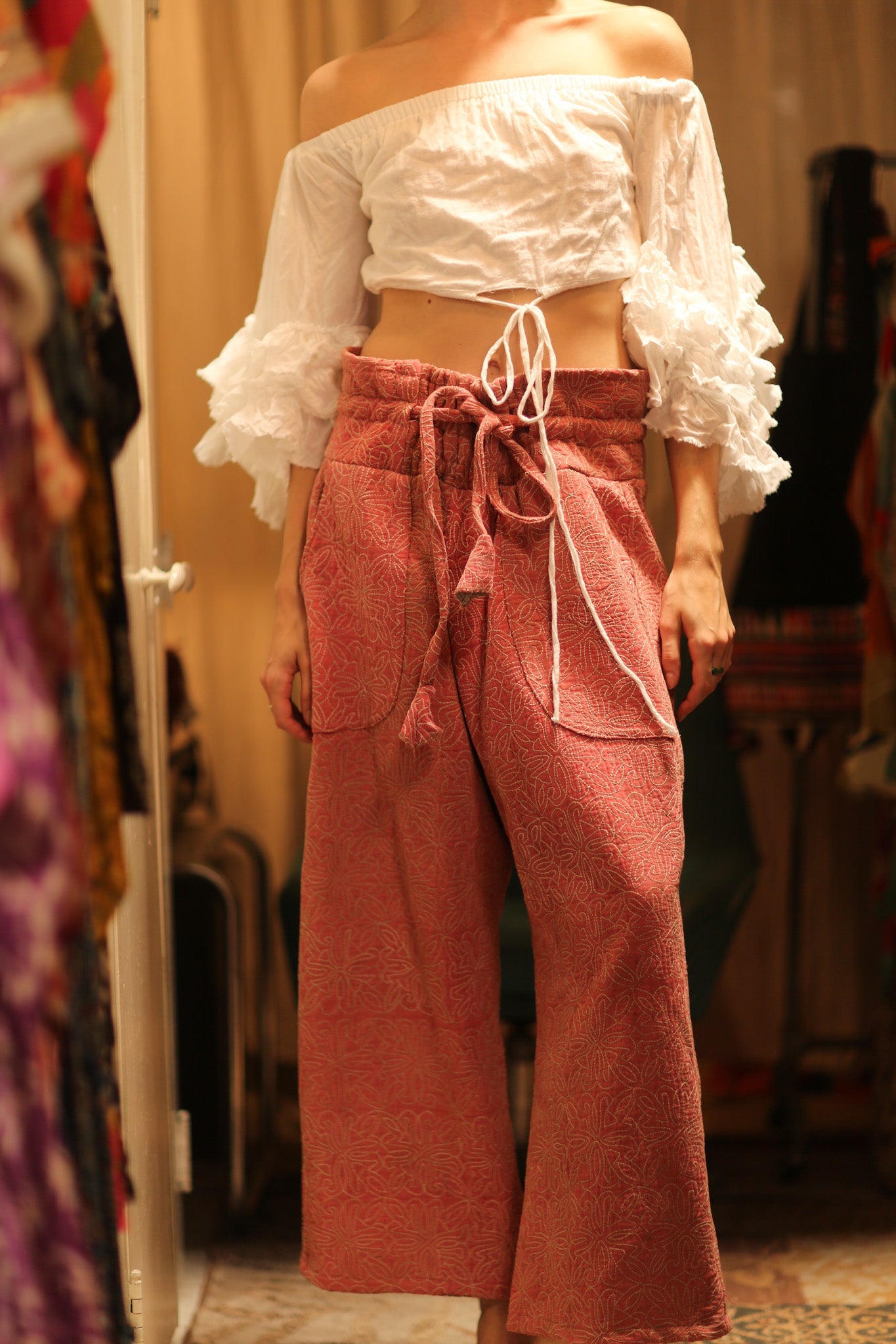 KANTHA PANTS LENA - BANGKOK TAILOR CLOTHING STORE - HANDMADE CLOTHING