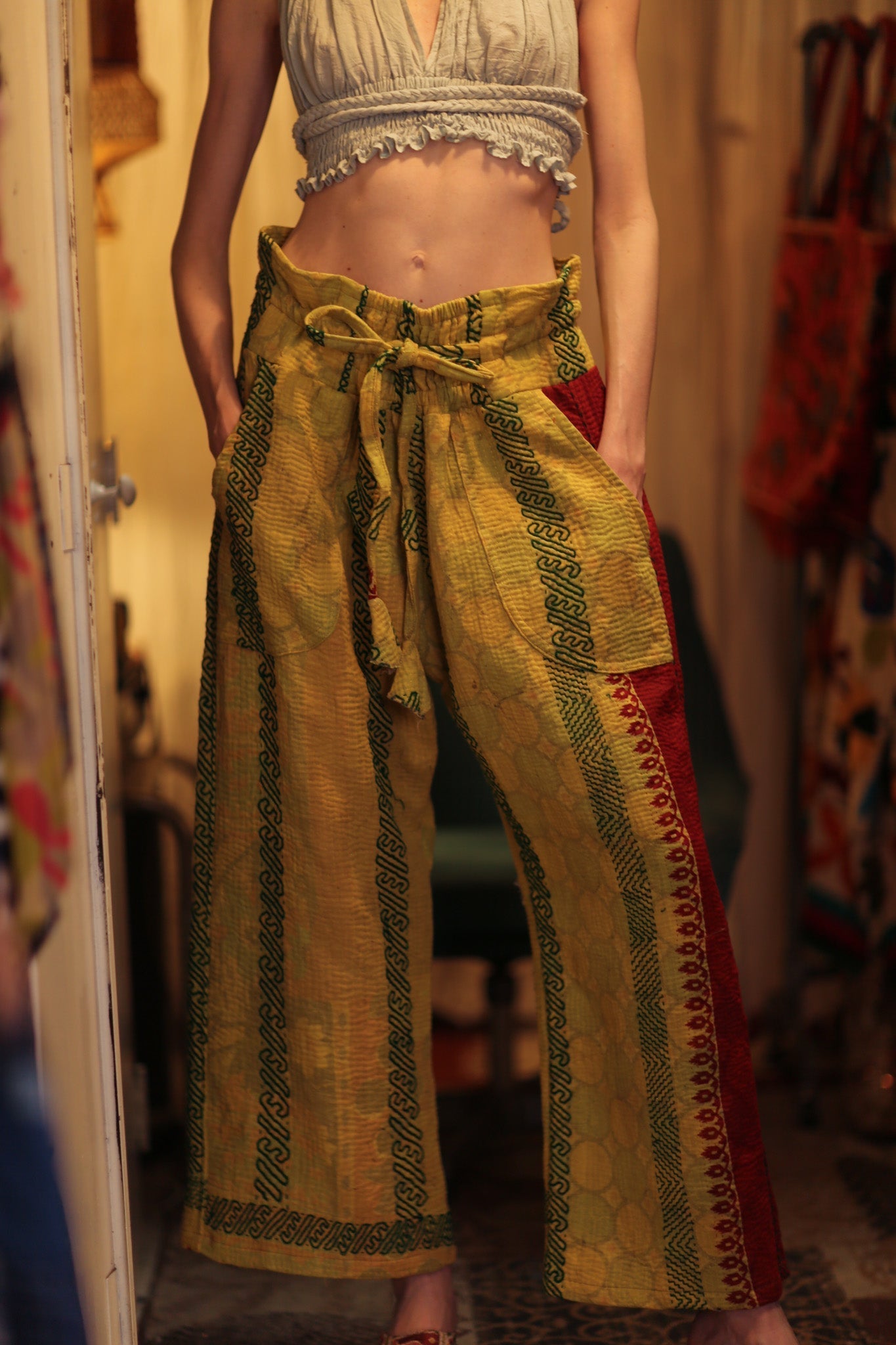 KANTHA PANTS LENA - BANGKOK TAILOR CLOTHING STORE - HANDMADE CLOTHING