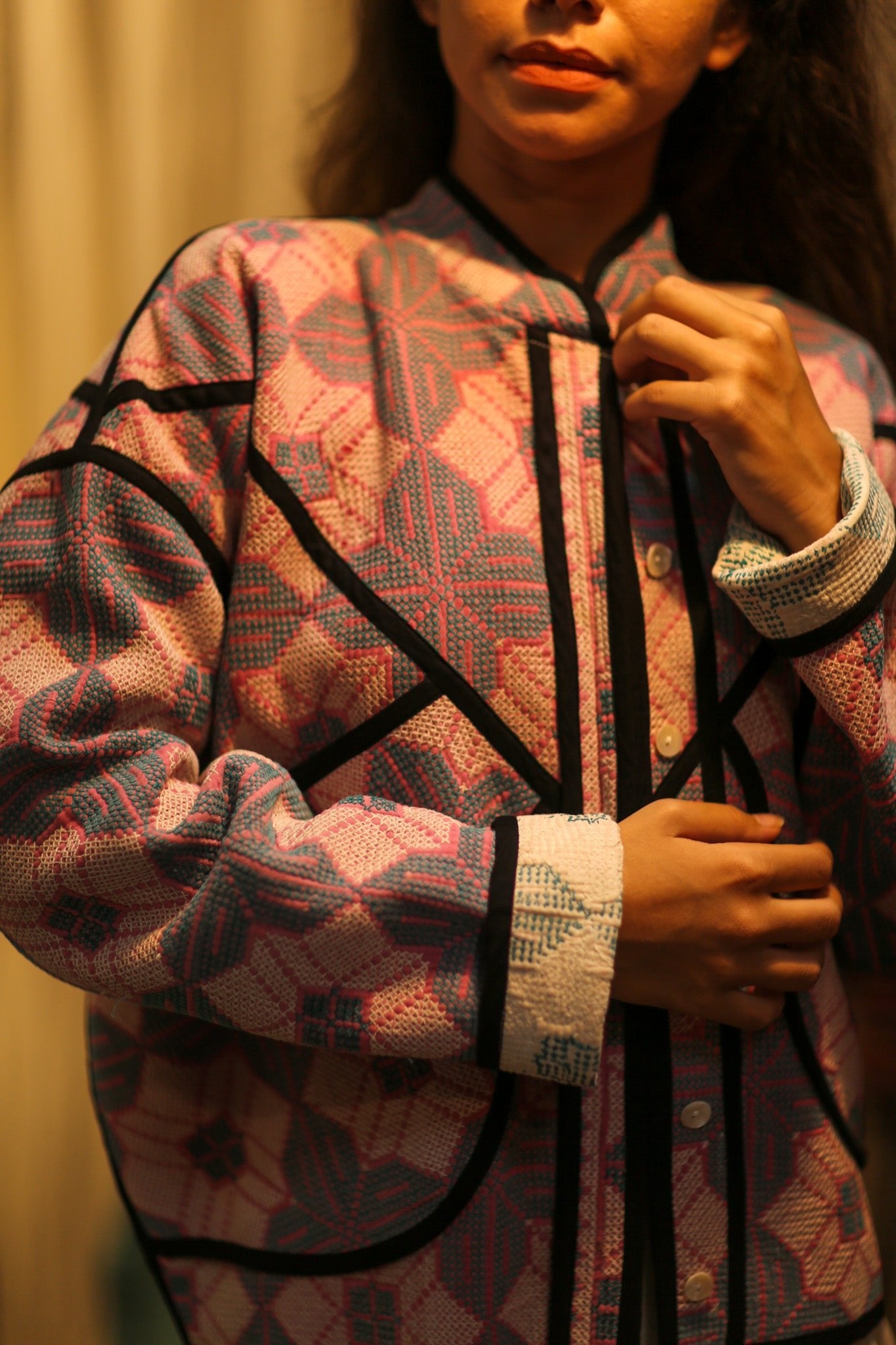 KANTHA RUBY JACKET - BANGKOK TAILOR CLOTHING STORE - HANDMADE CLOTHING