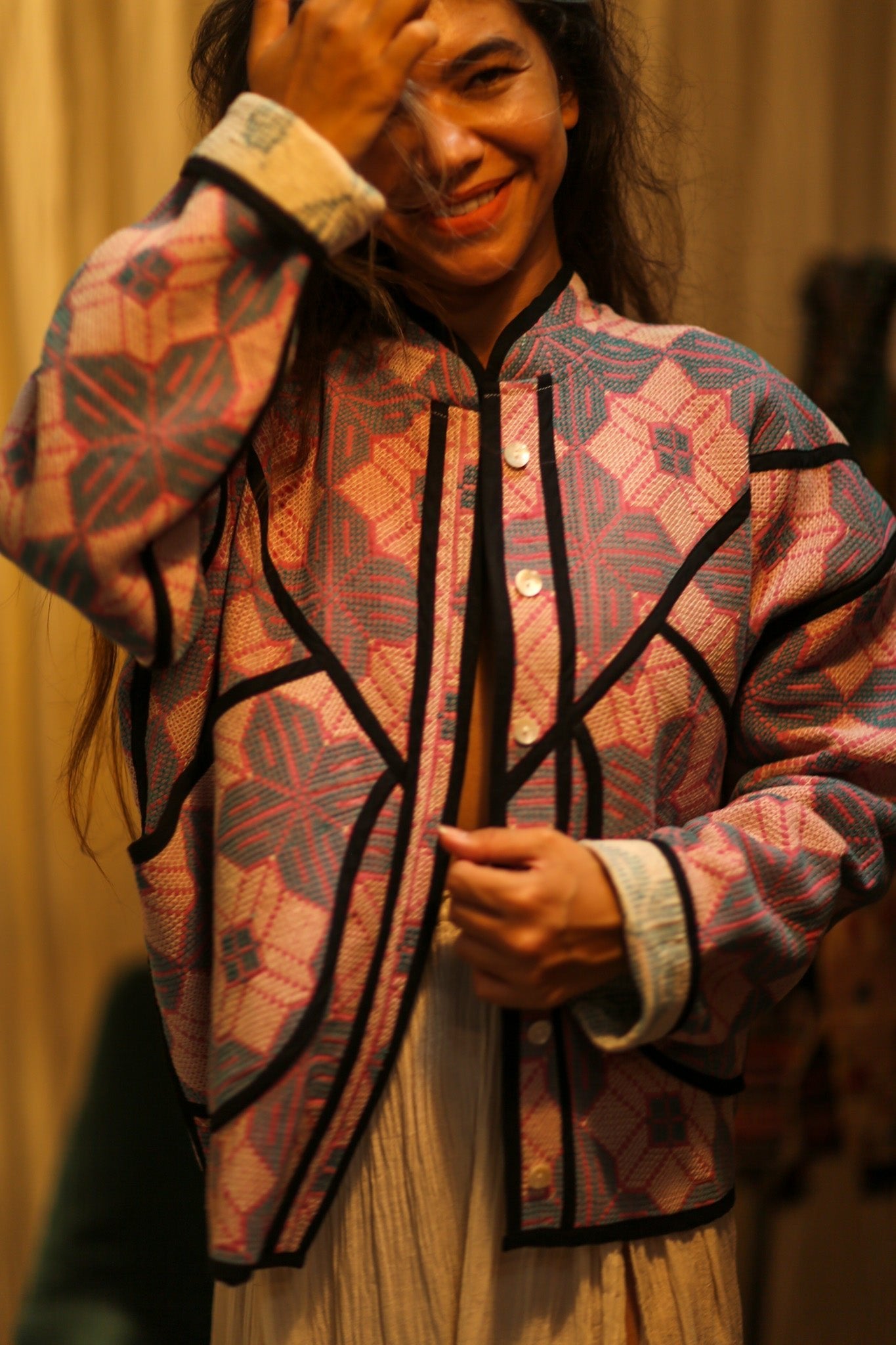 KANTHA RUBY JACKET - BANGKOK TAILOR CLOTHING STORE - HANDMADE CLOTHING