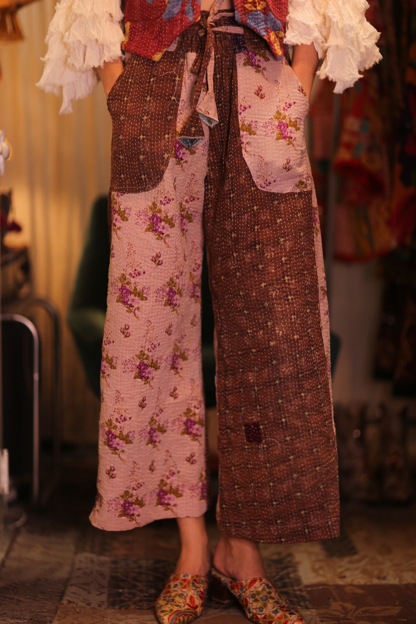 KANTHA TROUSERS LENA GUSTIN - BANGKOK TAILOR CLOTHING STORE - HANDMADE CLOTHING