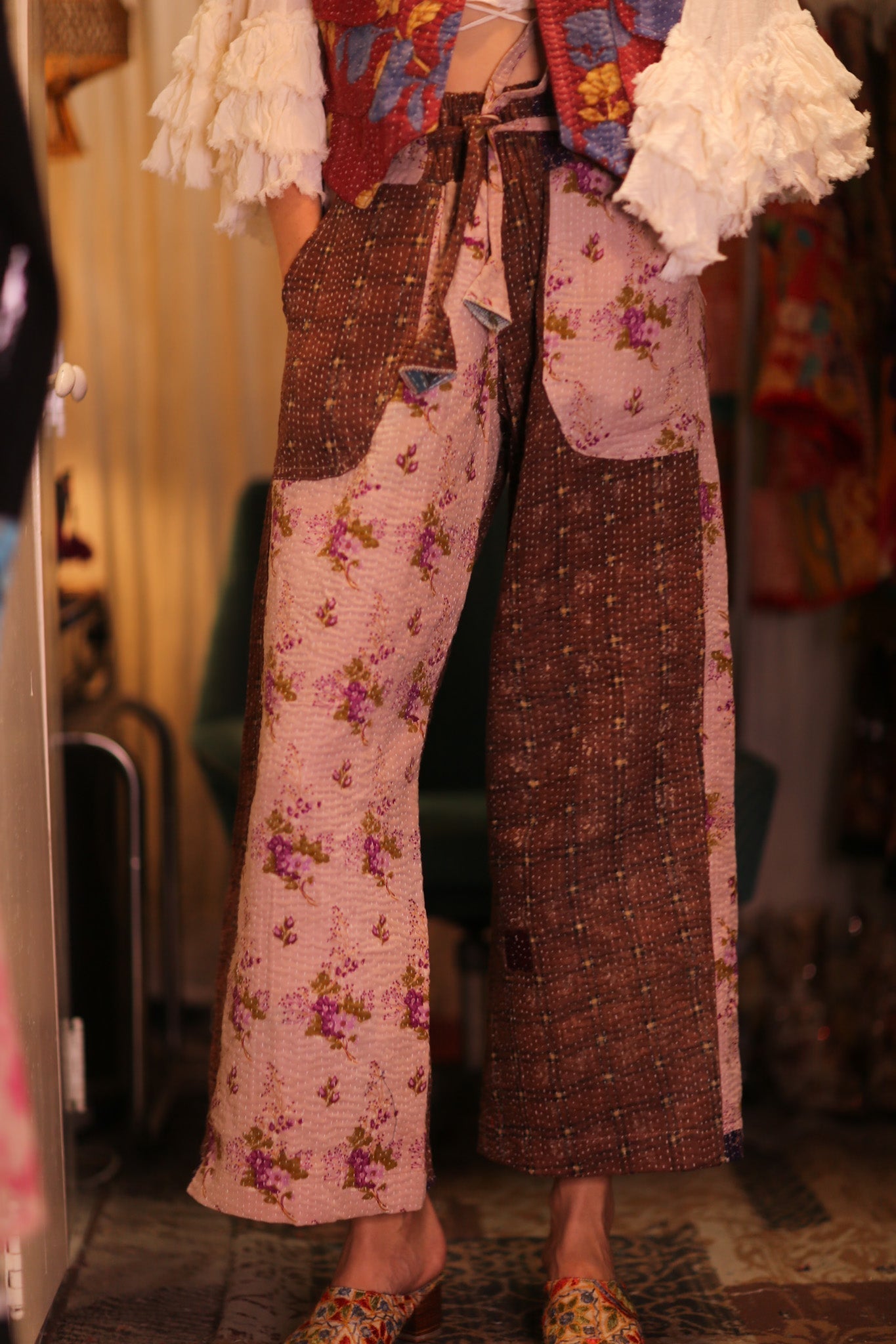 KANTHA TROUSERS LENA GUSTIN - BANGKOK TAILOR CLOTHING STORE - HANDMADE CLOTHING